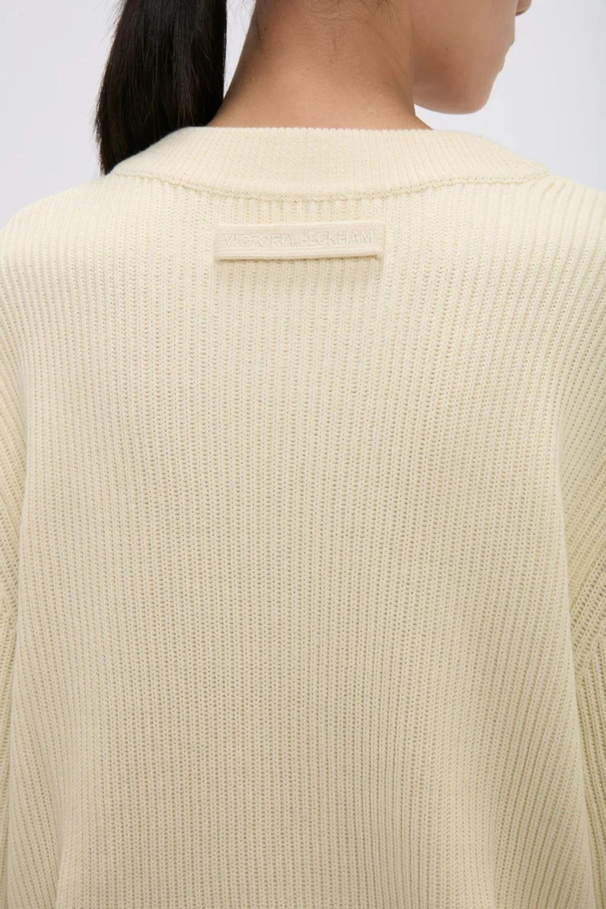 Victoria Beckham Relaxed Jumper - Ivory - Image 5
