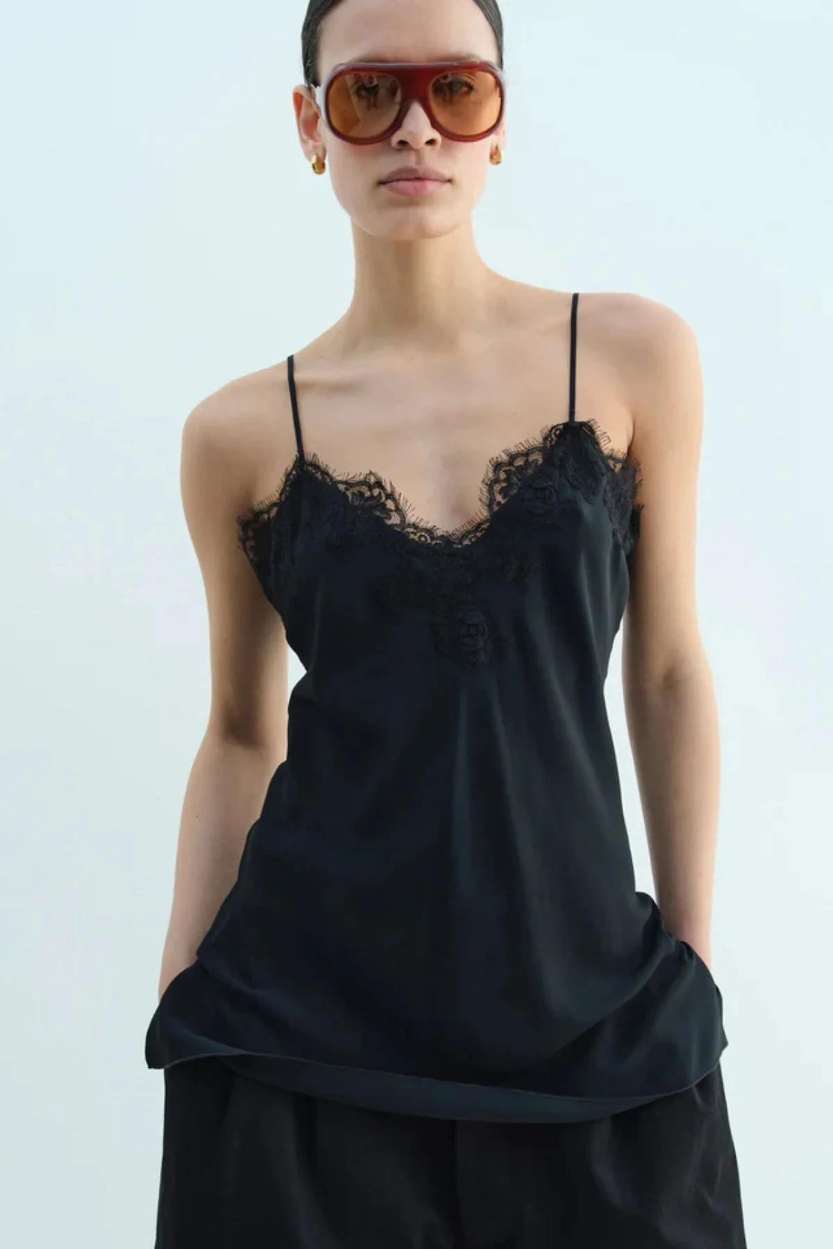 Rika Studios Lace Camisole - Black