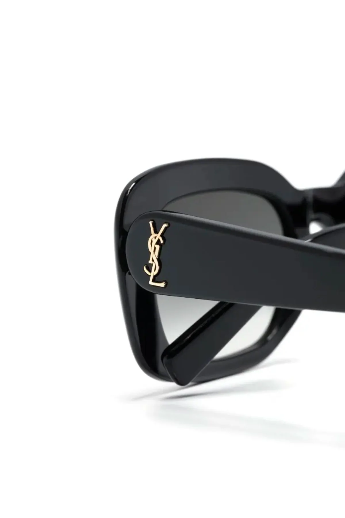 Saint Laurent Rectangle Frame Sunglasses - Black - Image 3