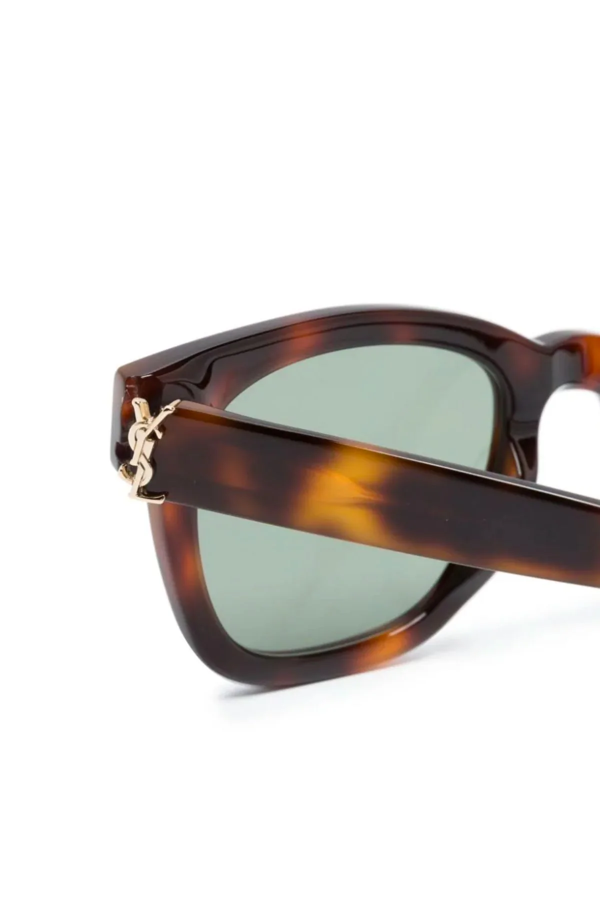 Saint Laurent Square Framed Sunglasses - Havana - Image 3