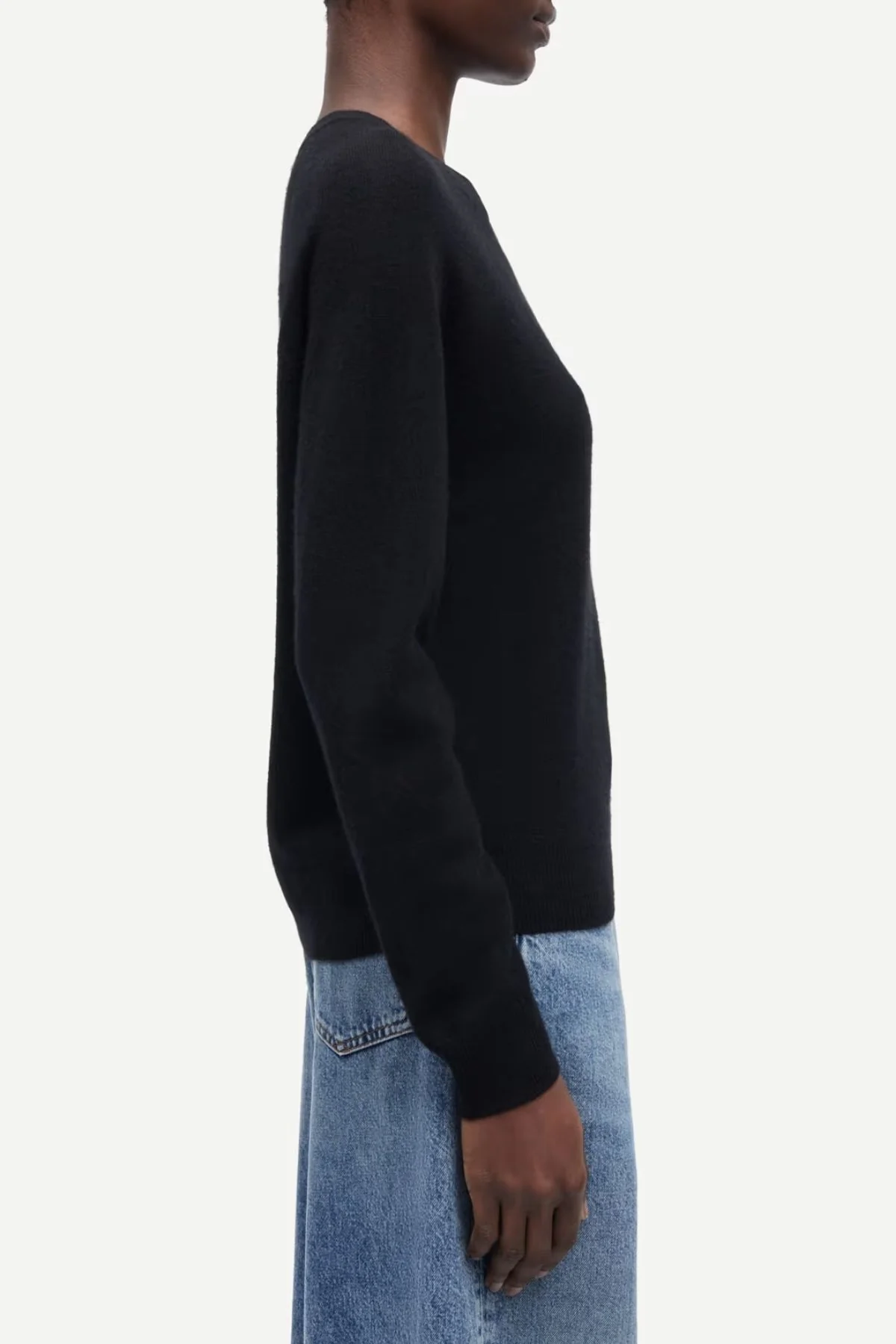 Samsøe Samsøe Boston O-Neck Jumper - Black - Image 3