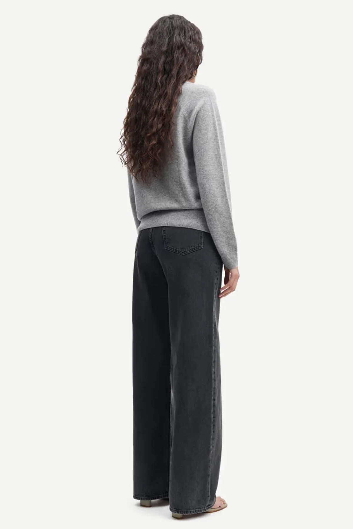 Samsøe Samsøe Boston O-Neck Jumper - Grey Mel - Image 4
