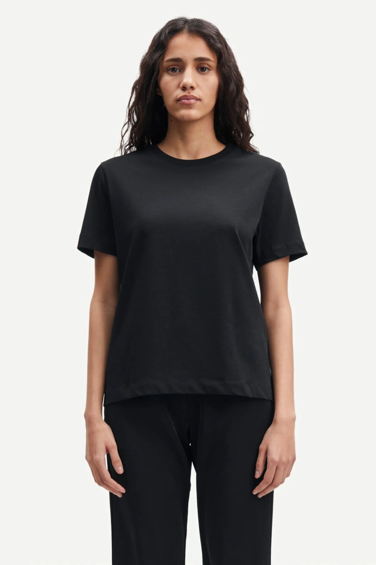 Samsøe Samsøe Camino T-Shirt - Black - Image 5