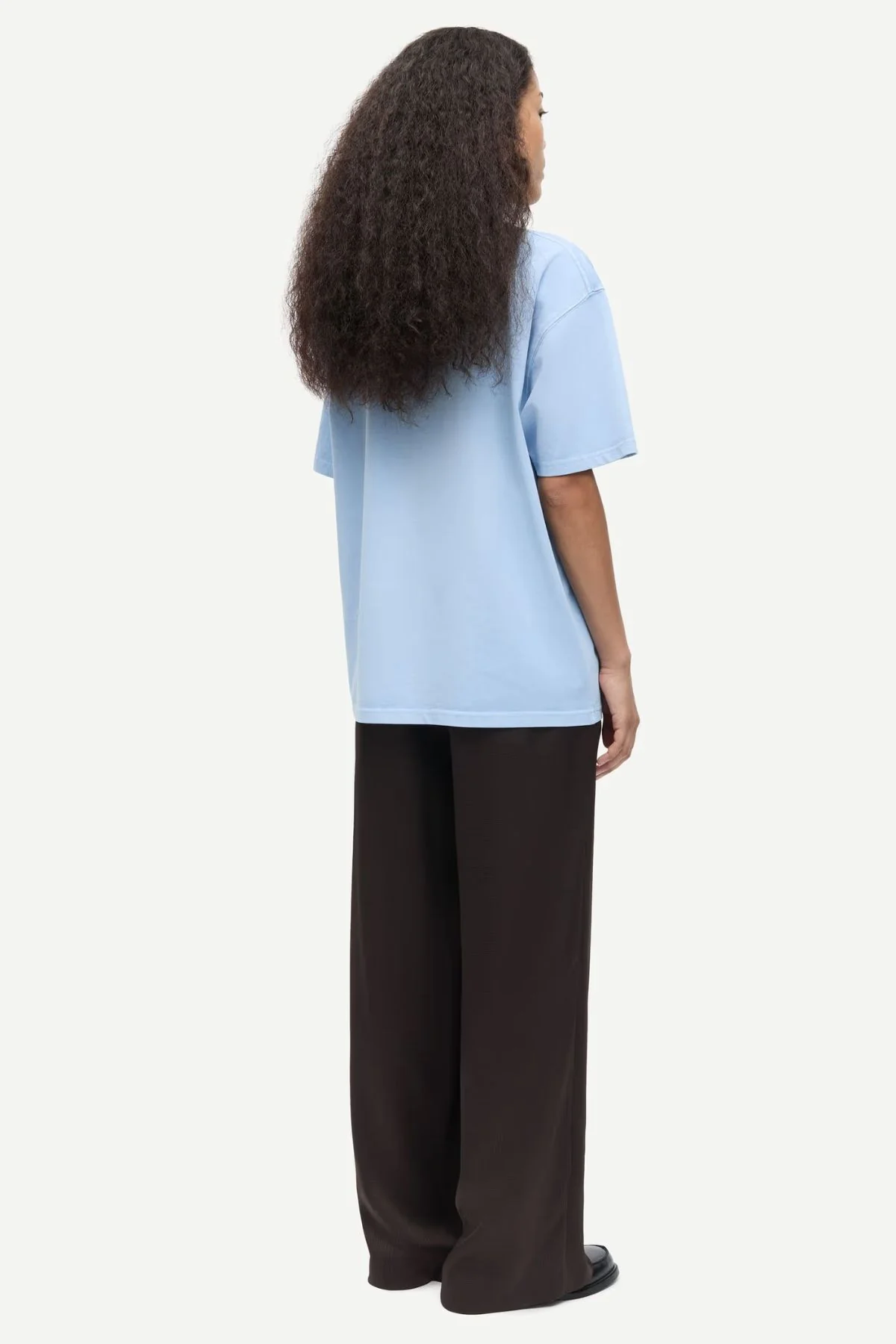 Samsøe Samsøe Eira T-Shirt - Cashmere Blue - Image 4