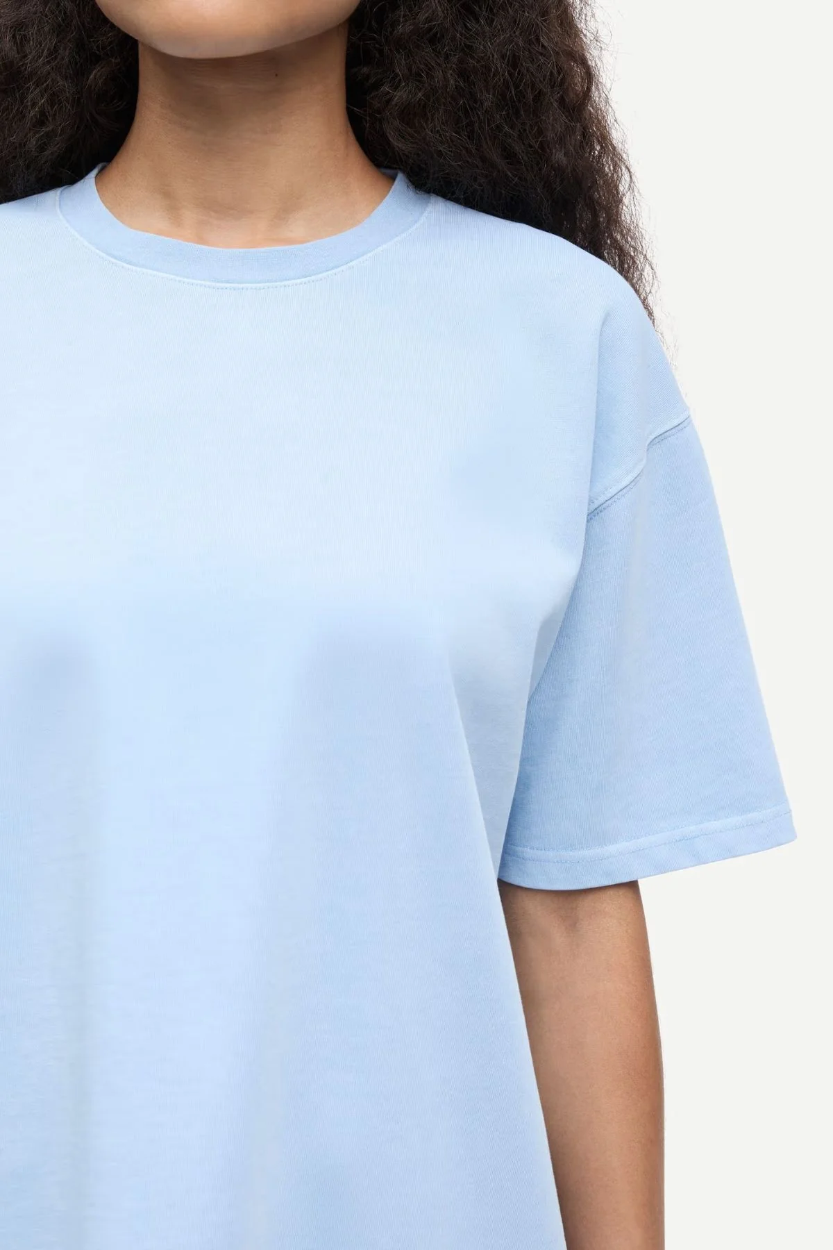 Samsøe Samsøe Eira T-Shirt - Cashmere Blue - Image 5