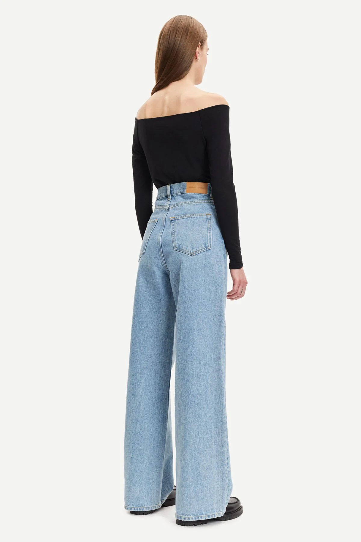 Samsøe Samsøe Nana Off Shoulder LS Top - Black - Image 3