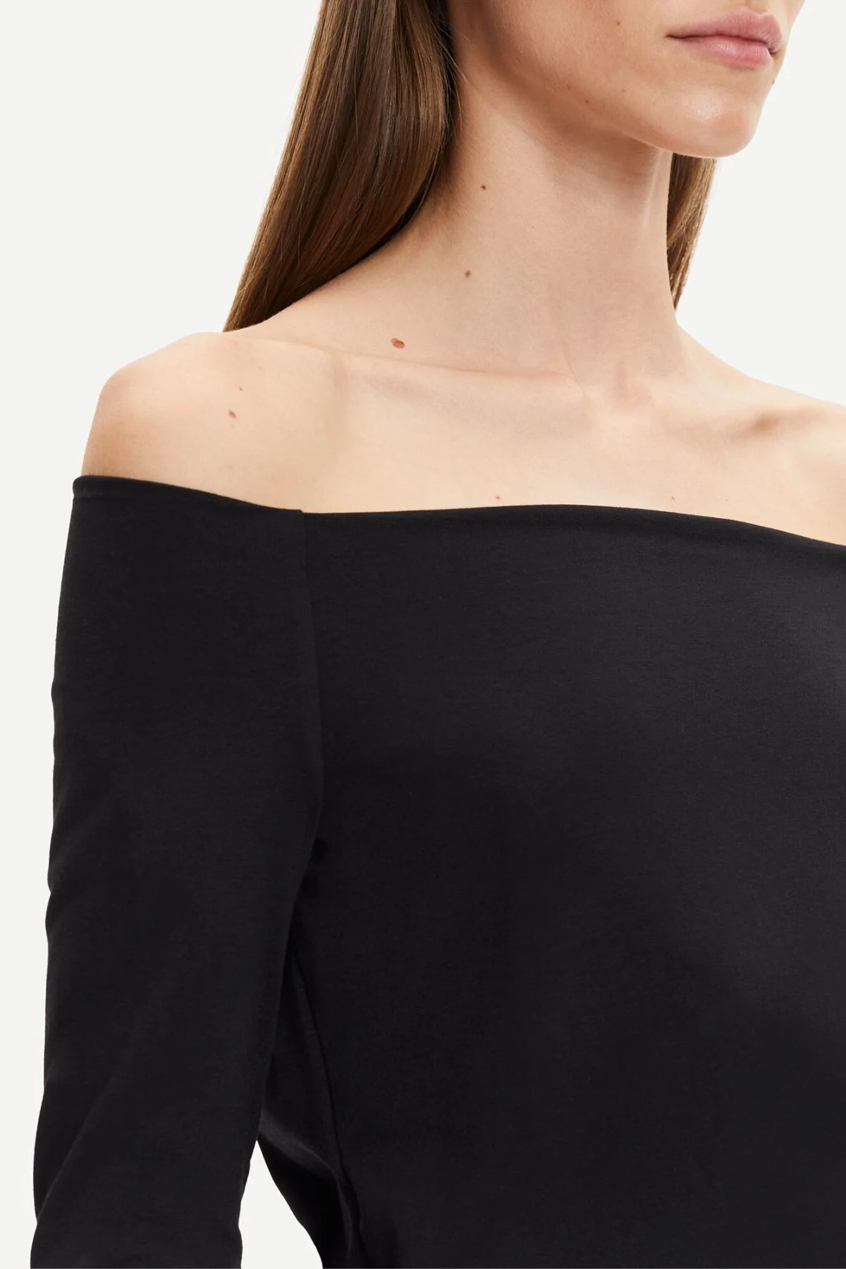 Samsøe Samsøe Nana Off Shoulder LS Top - Black - Image 4