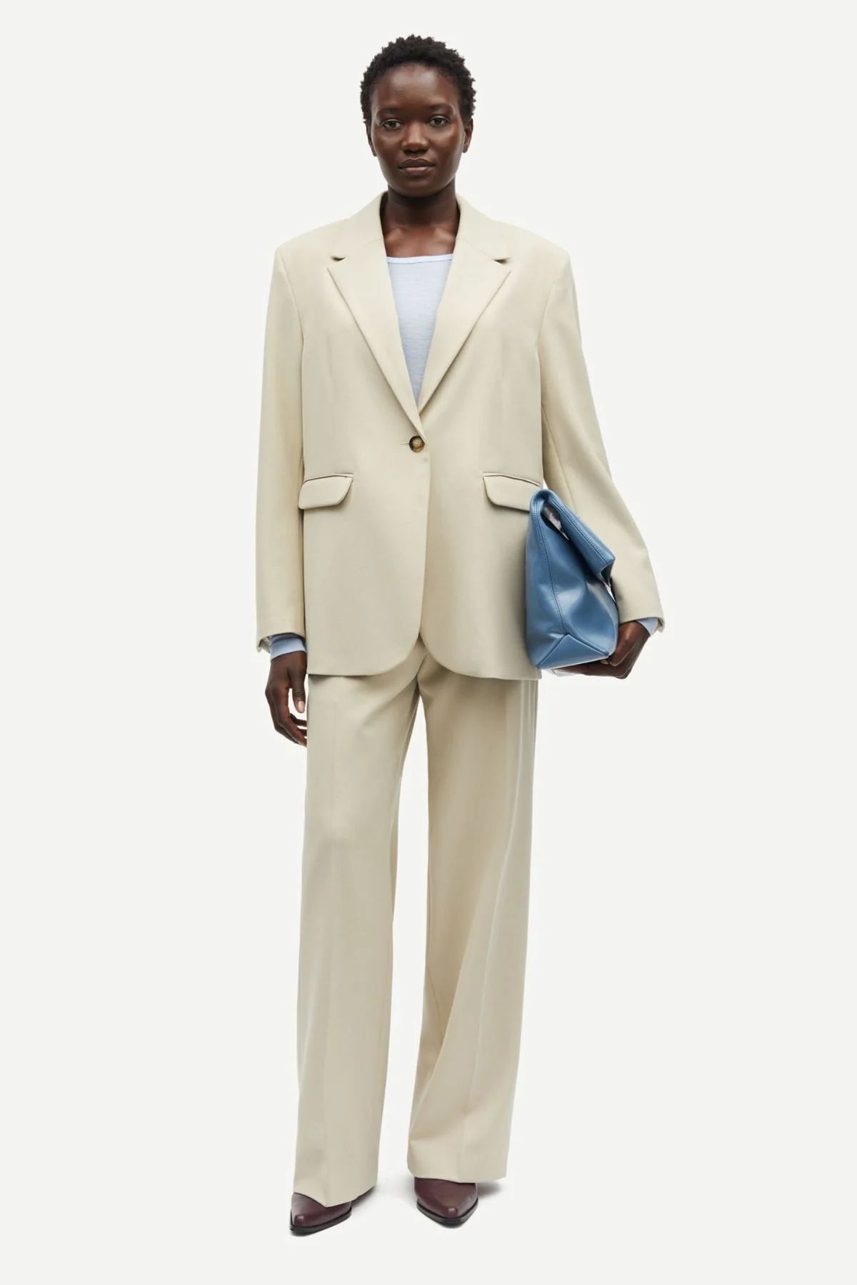 Samsøe Samsøe Haven Blazer - White Pepper - Image 2
