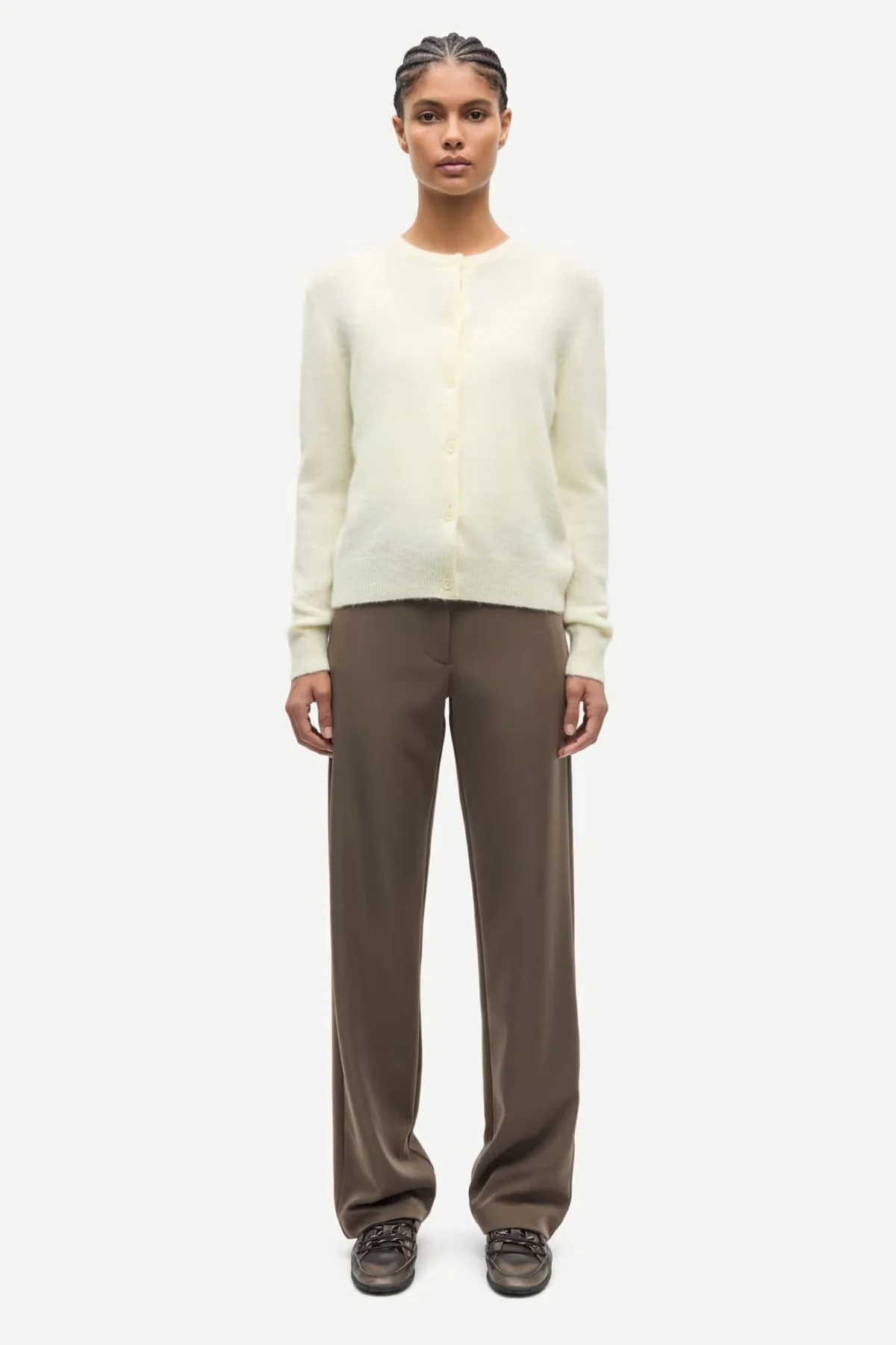 Samsøe Samsøe Nor Short Cardigan - Ethereal - Image 2