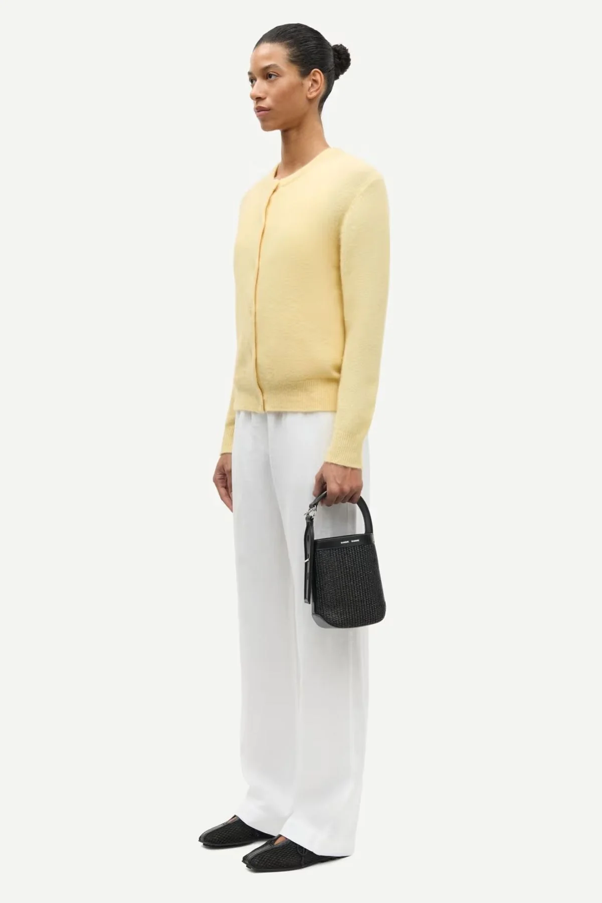 Samsøe Samsøe Nor Short Cardigan - Straw - Image 2