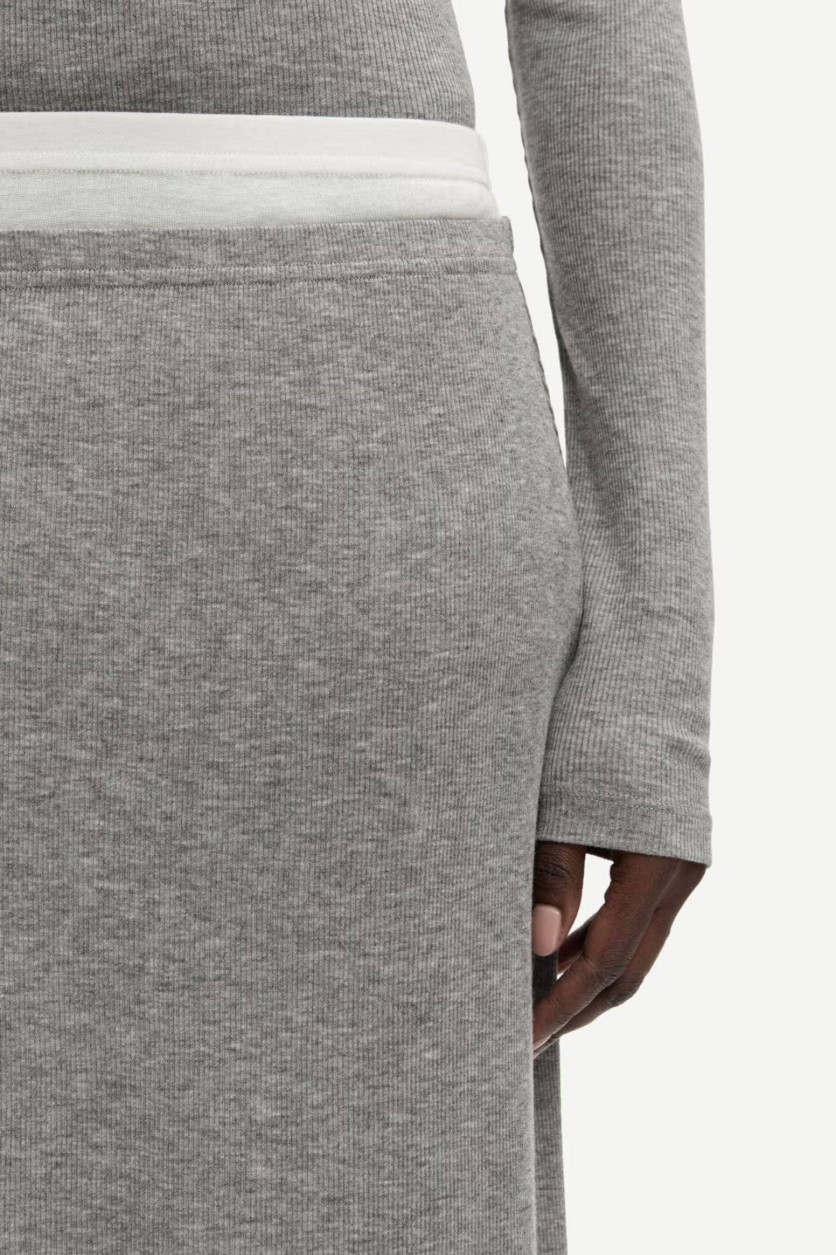Samsøe Samsøe Sadou Skirt - Grey - Image 4