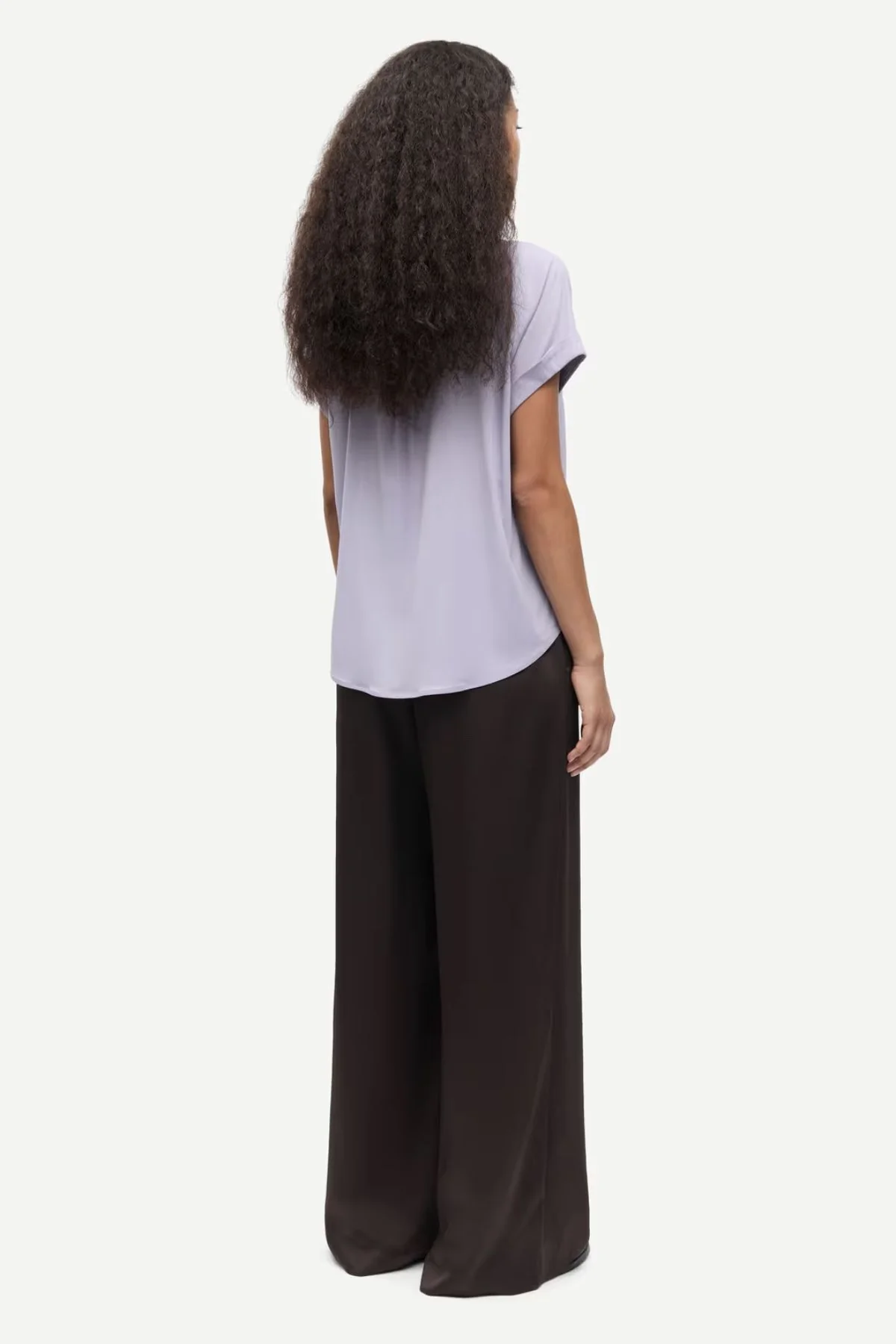 Samsøe Samsøe Sahelena Trousers - Black Coffee - Image 3