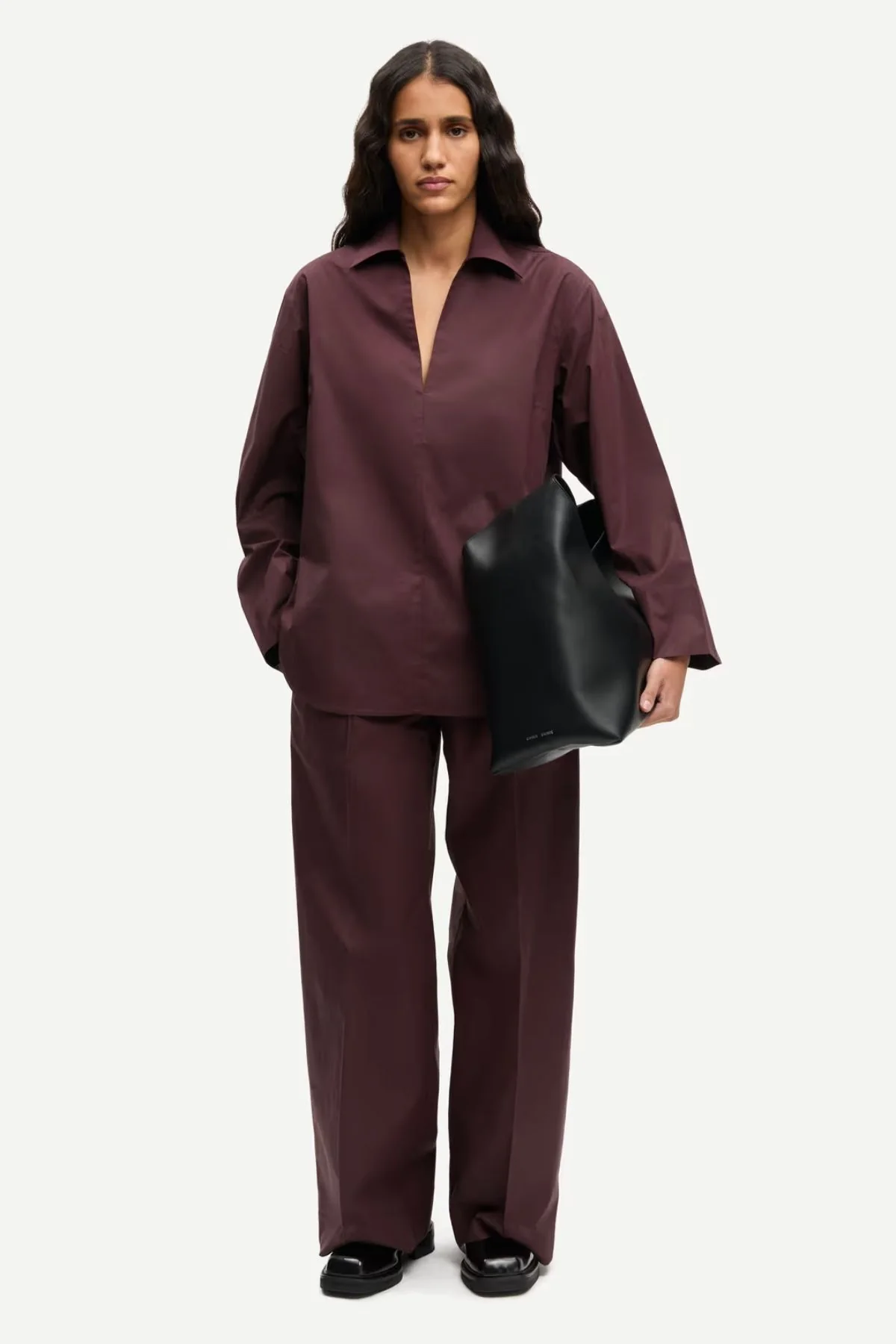 Samsøe Samsøe Sajulio Trousers - Fudge - Image 2