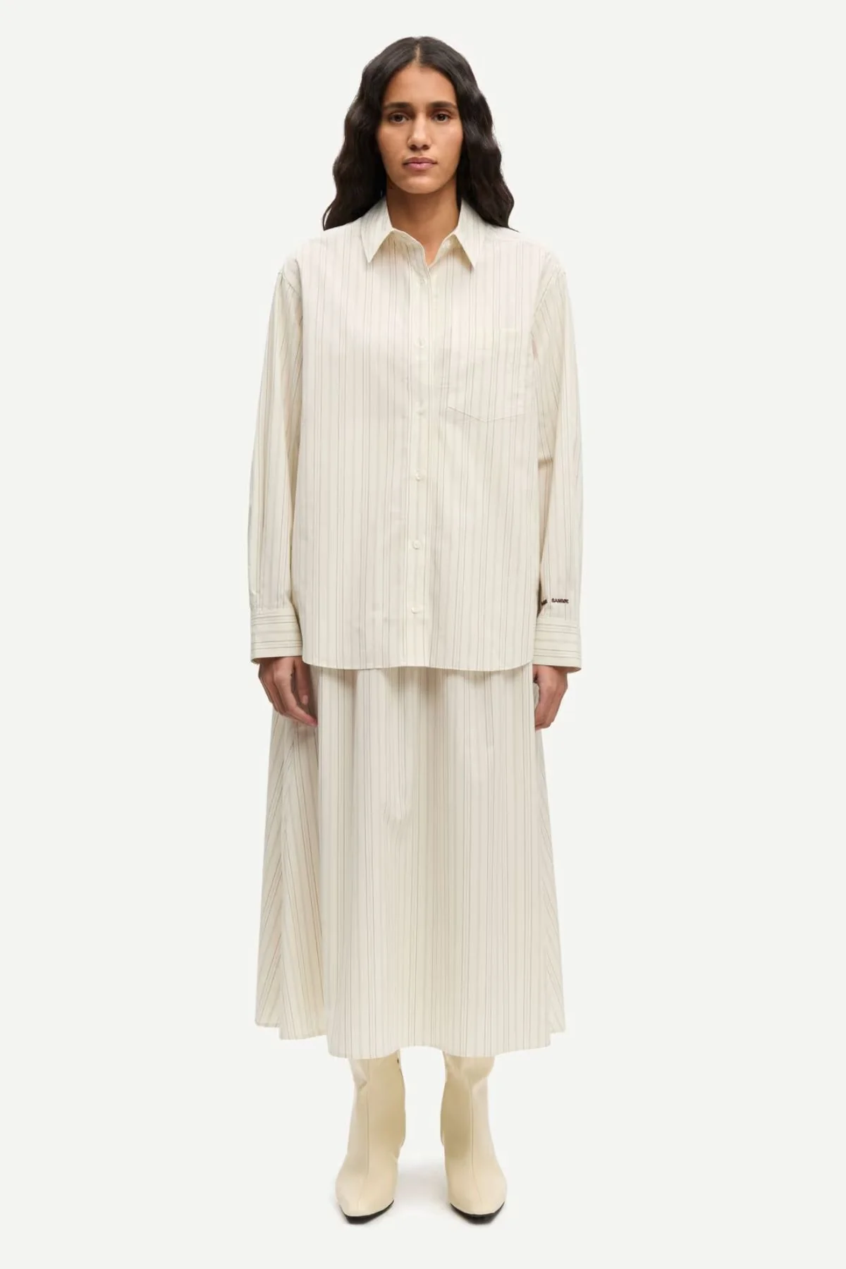 Samsøe Samsøe Salova Pocket Shirt - Bone - Image 2