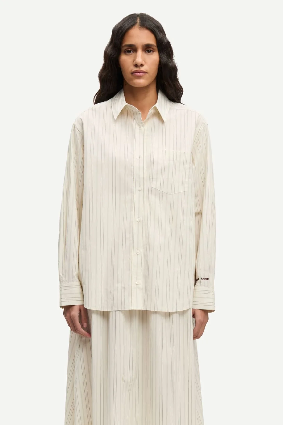 Samsøe Samsøe Salova Pocket Shirt - Bone - Image 5