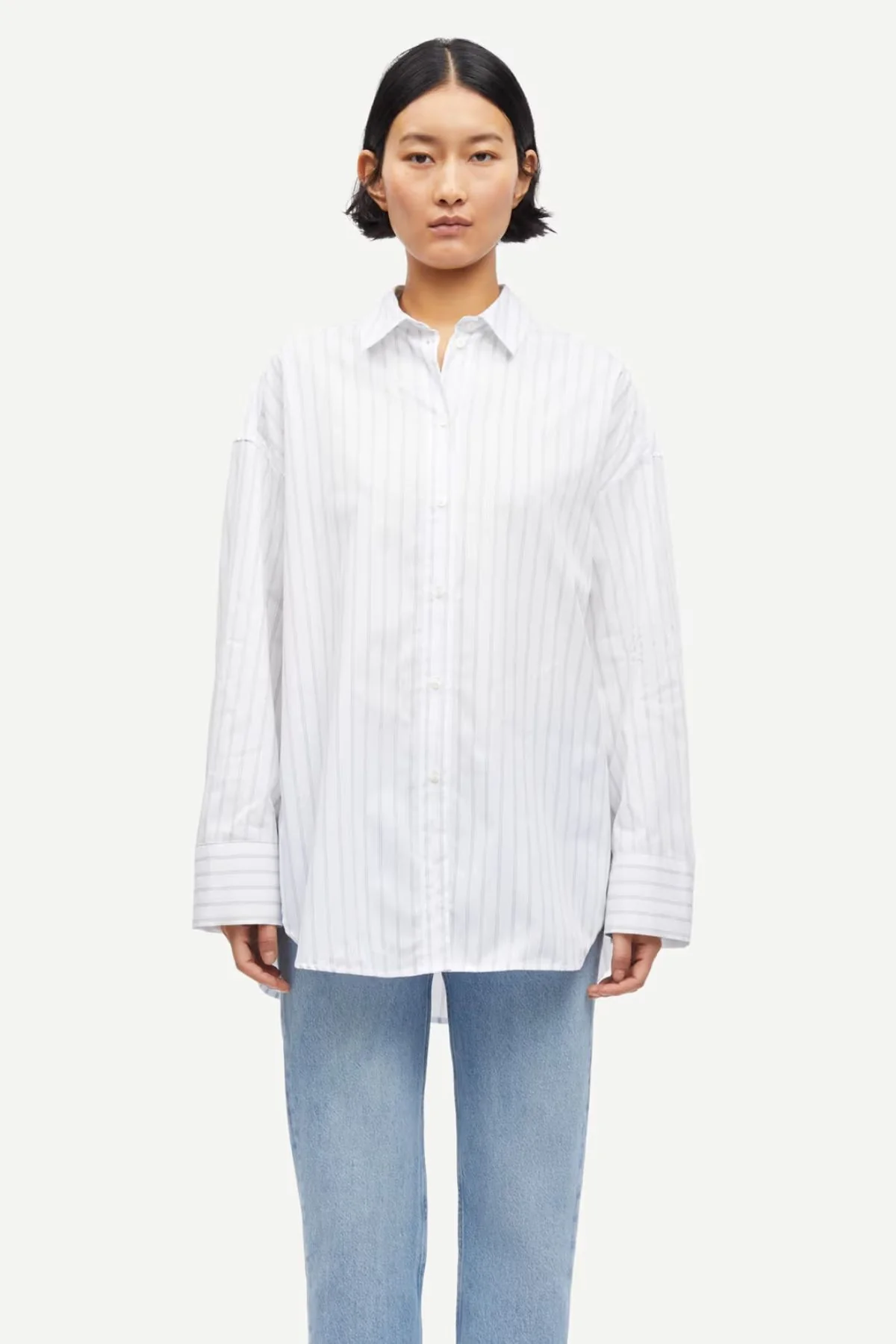 Samsøe Samsøe Samarika Shirt - White Stripe - Image 2