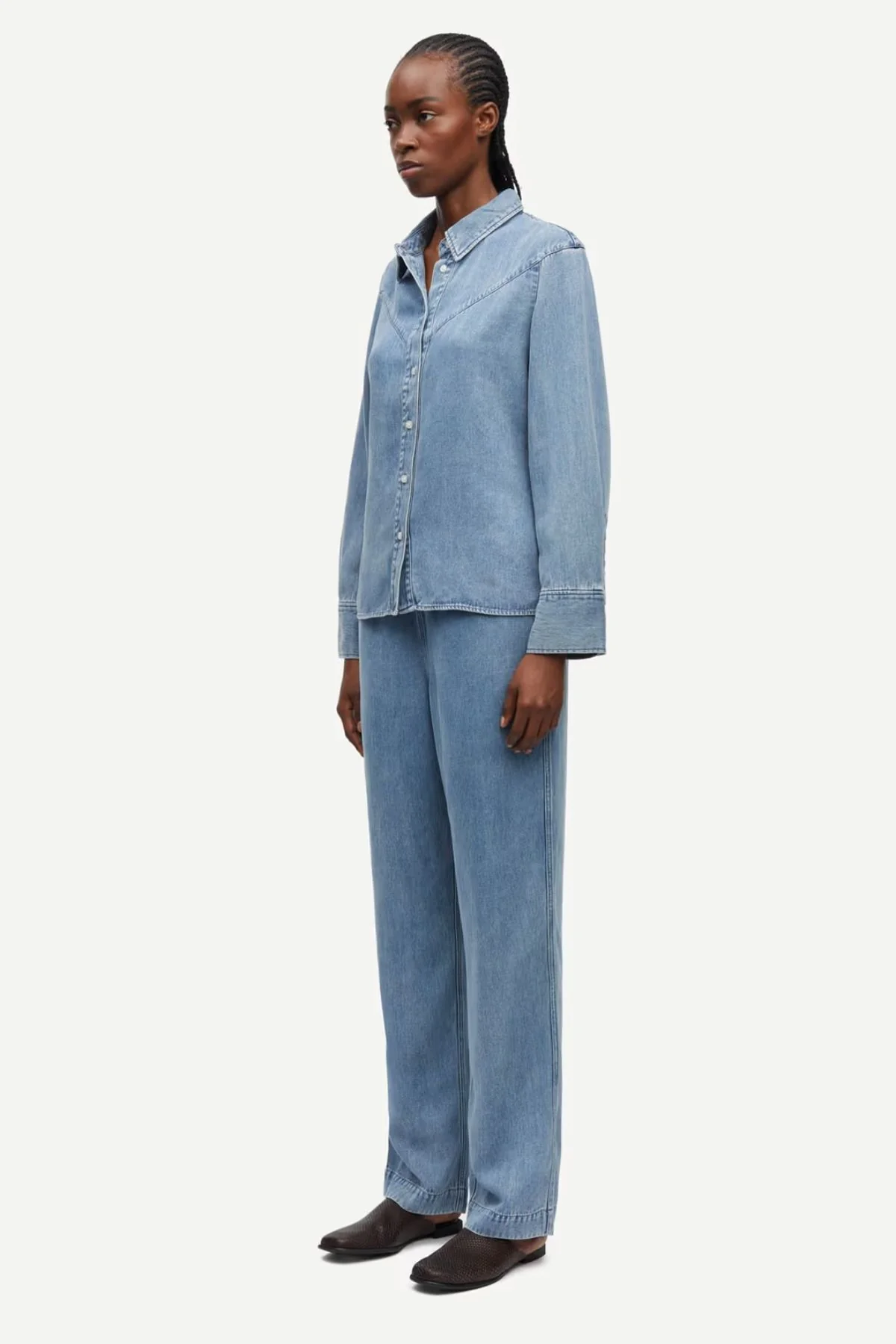 Samsøe Samsøe Samos Shirt - Denim Blue - Image 5