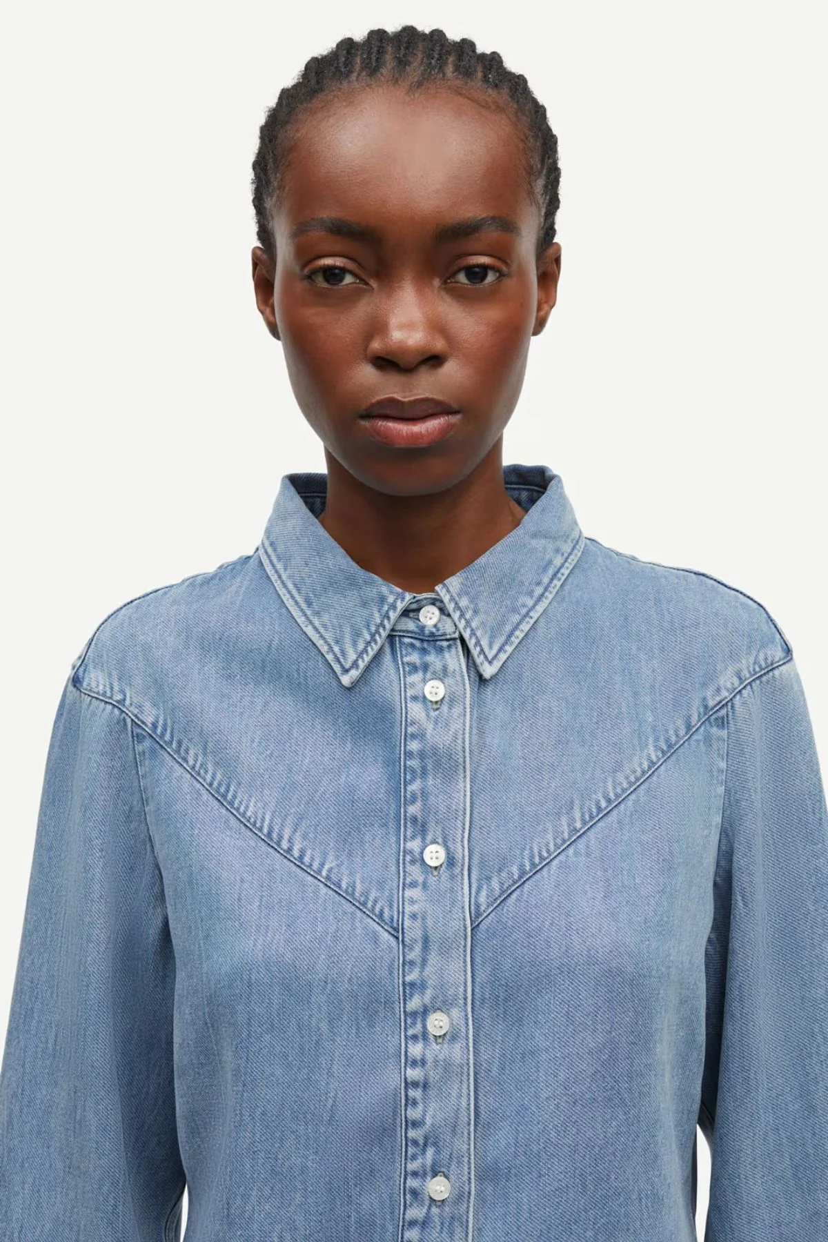 Samsøe Samsøe Samos Shirt - Denim Blue - Image 6