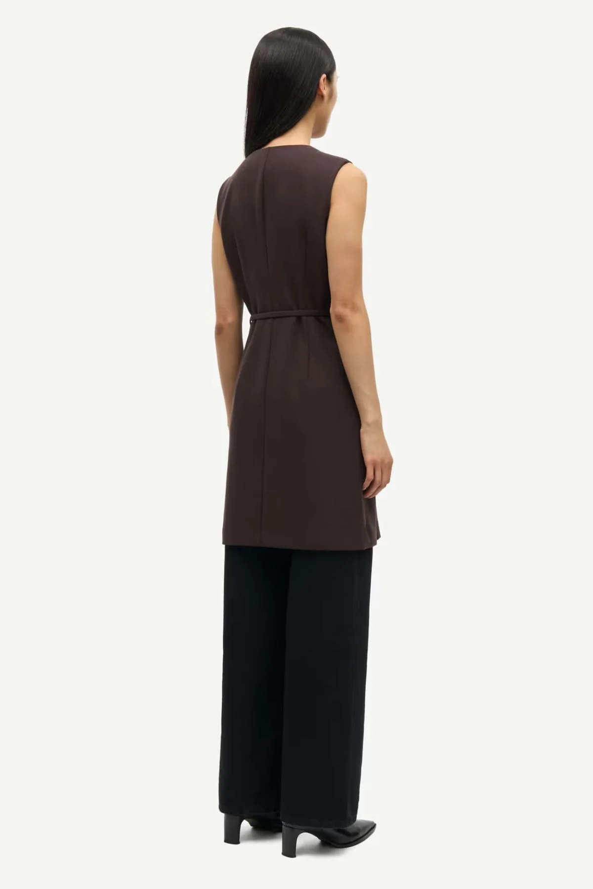 Samsøe Samsøe Saruma Short Dress - Black Coffee - Image 3
