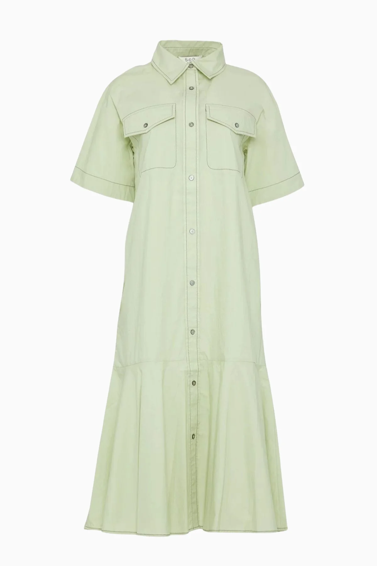 Sea NY Sullivan Midi Shirt Dress - Seafoam