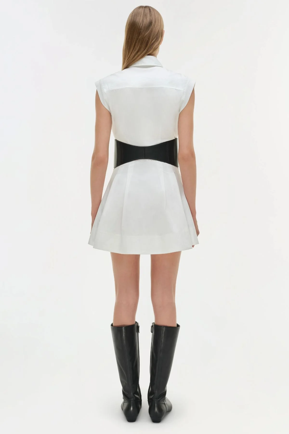 Simkhai Adler Belted Dress - White - Image 4