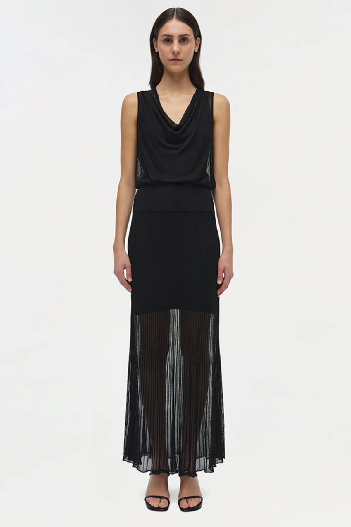Simkhai Carmina Cowl Tank - Black - Image 3