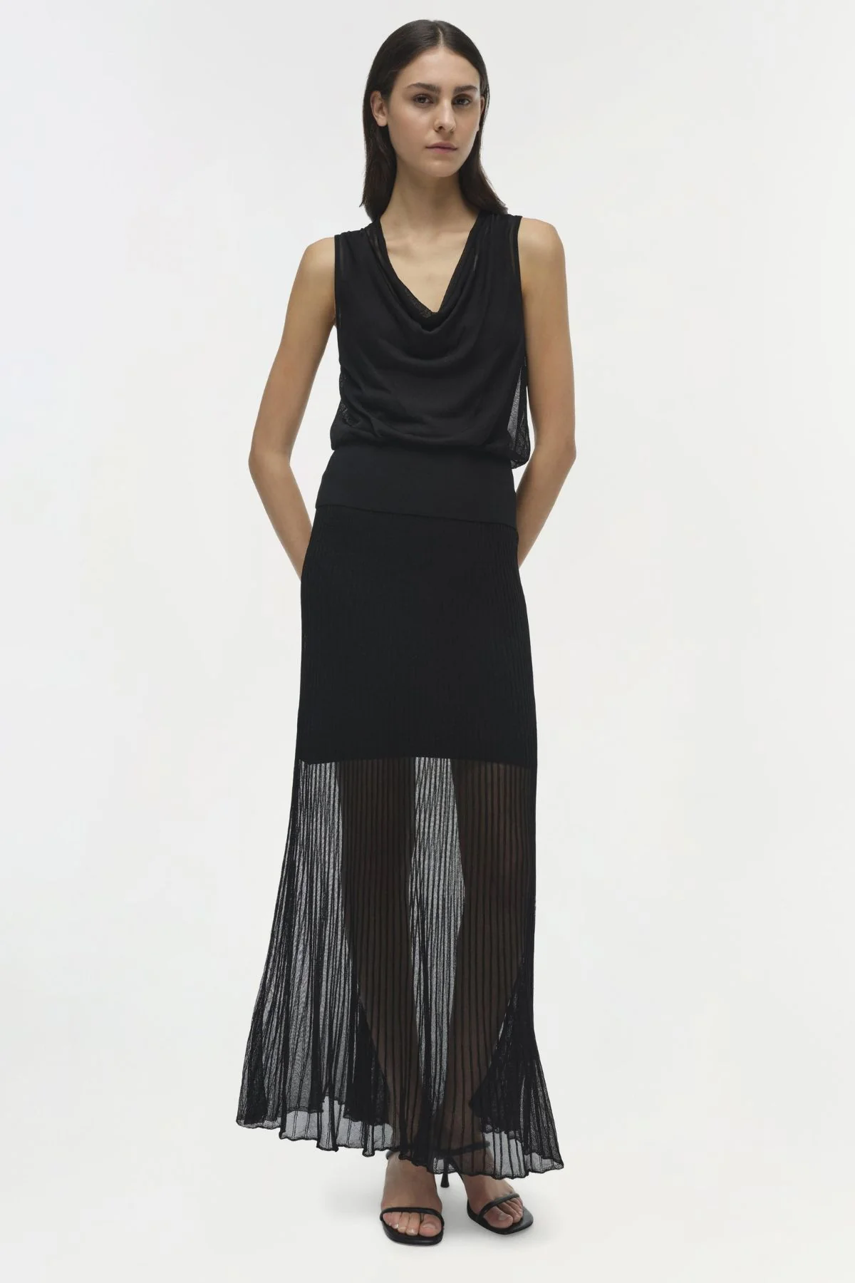 Simkhai Carmina Cowl Tank - Black - Image 5