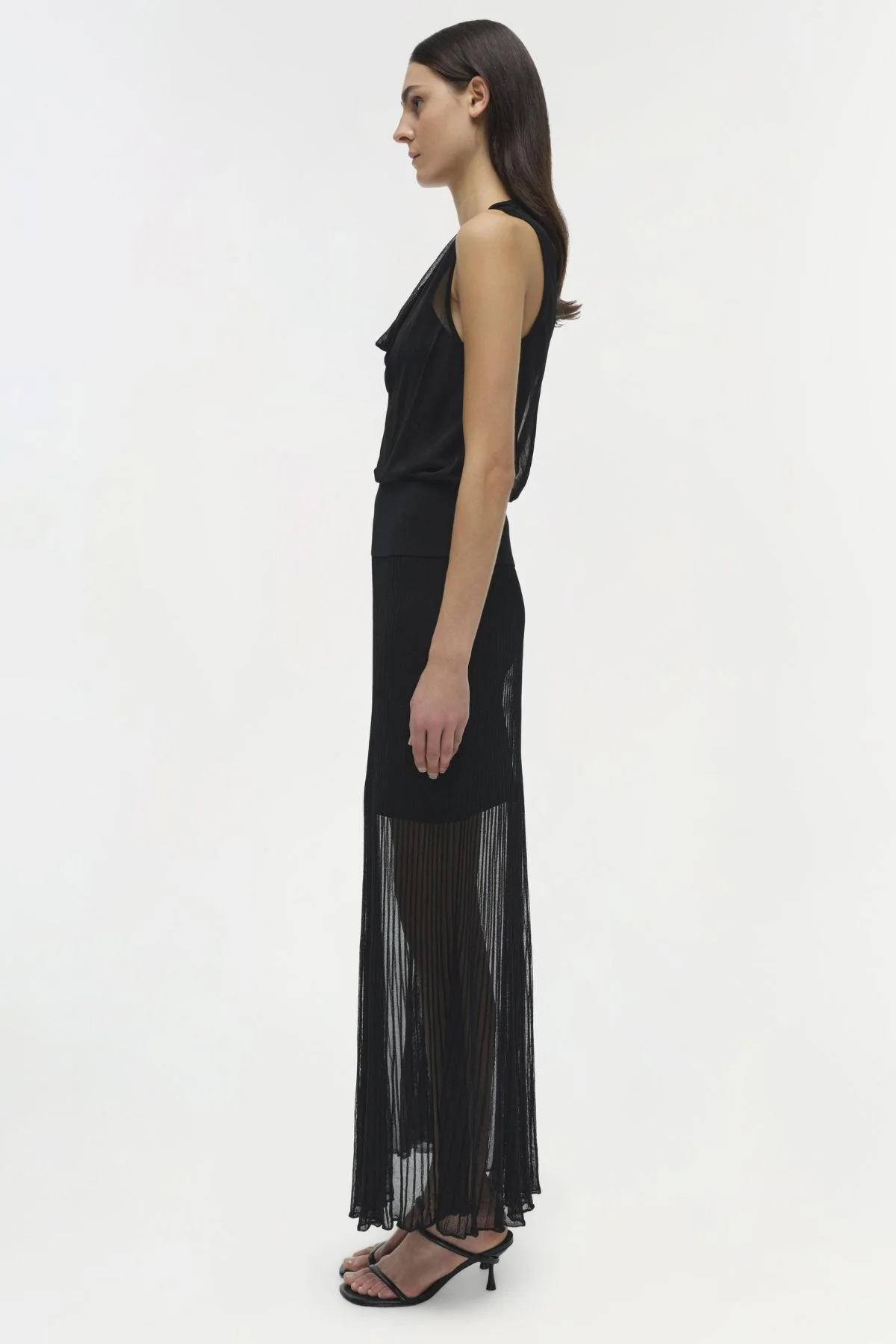 Simkhai Carmina Cowl Tank - Black - Image 6