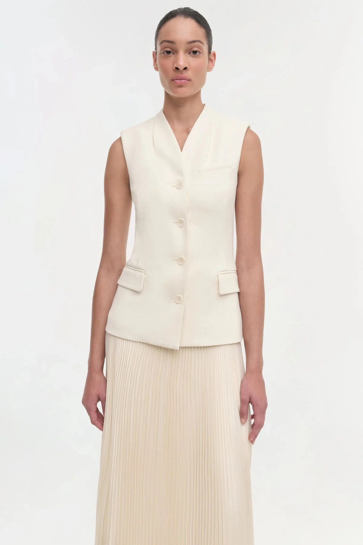 Simkhai Georgina Vest Midi Dress - White - Image 5