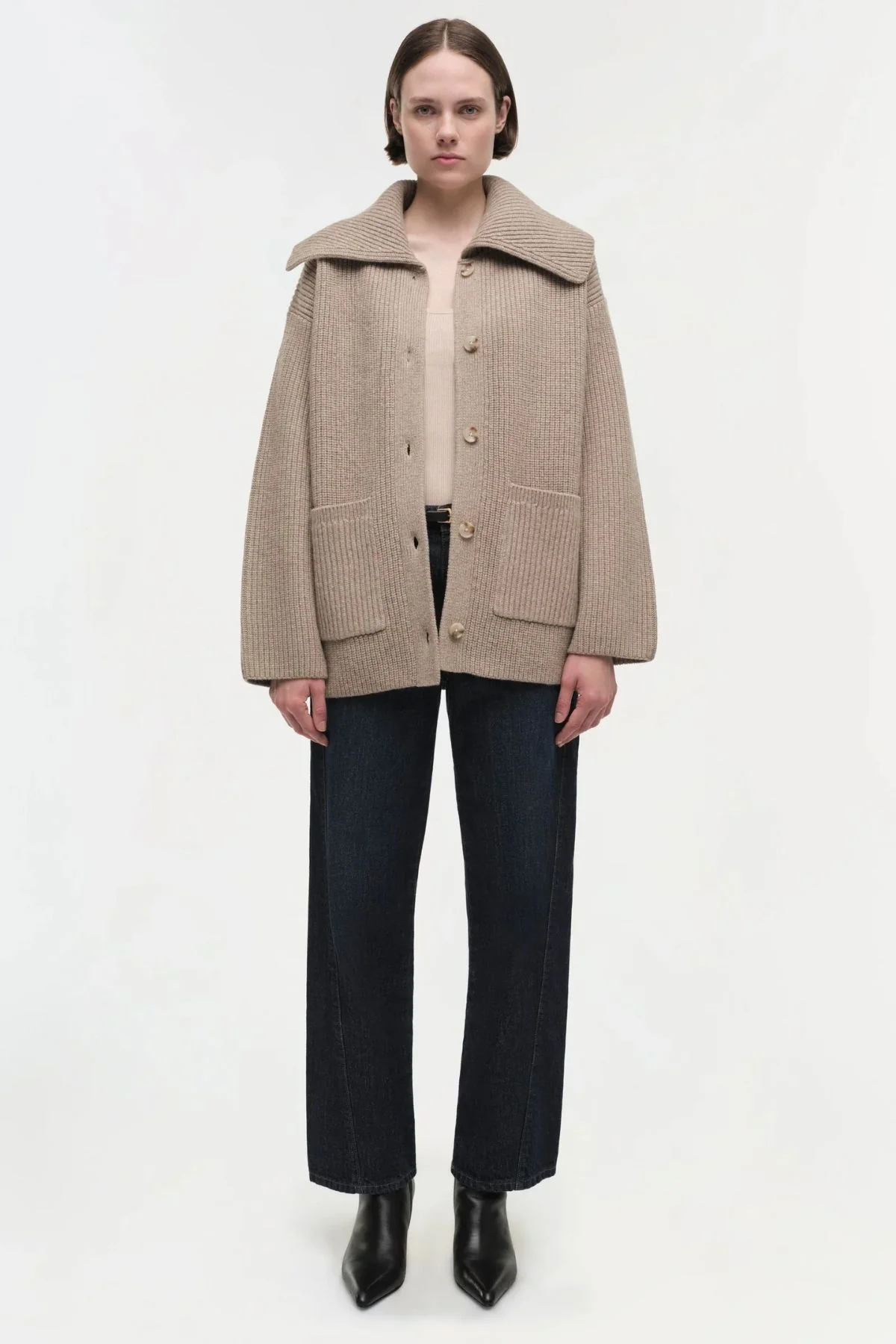 Simkhai Hollie Cardigan - Oat - Image 4