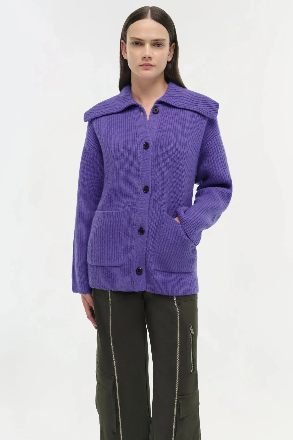 Simkhai Hollie Cardigan - Ultraviolet - Image 3