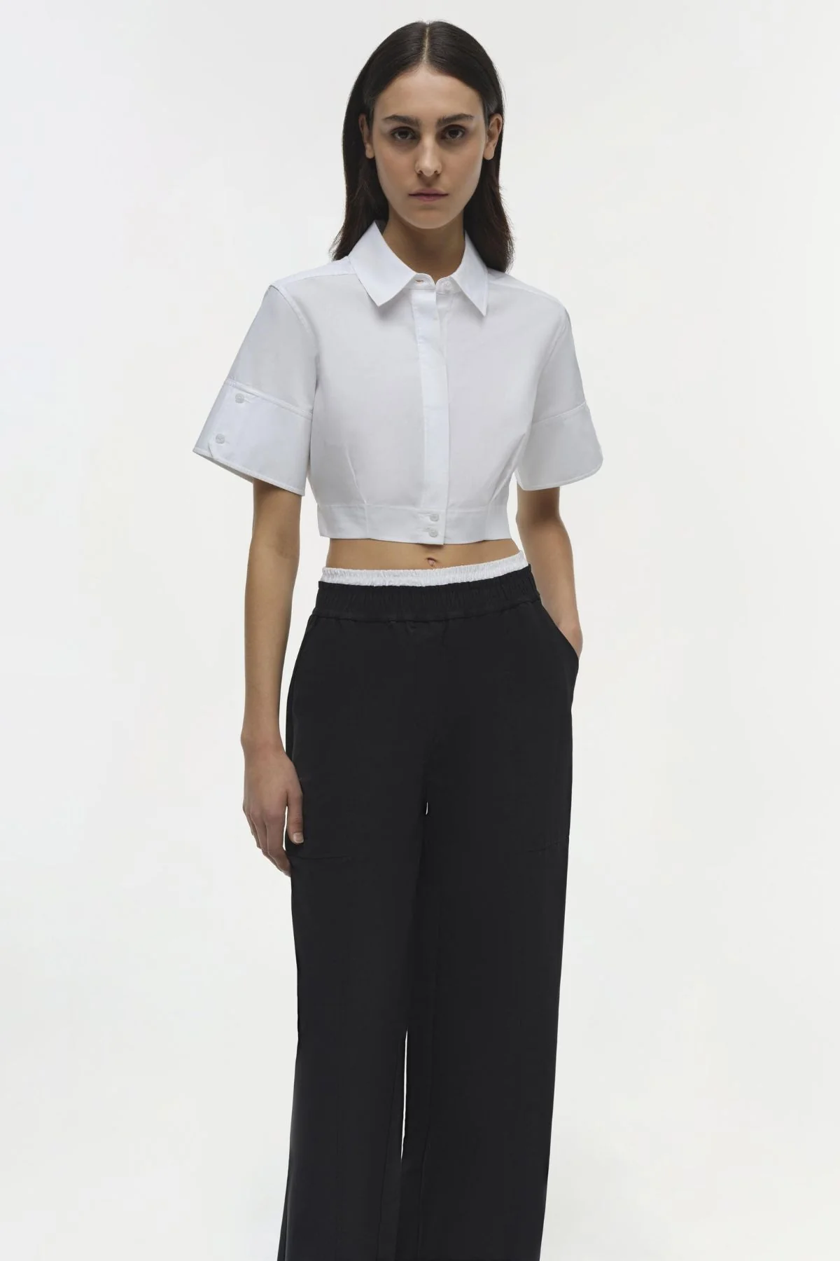 Simkhai Olly Double Waistband Pant - Black Multi - Image 2