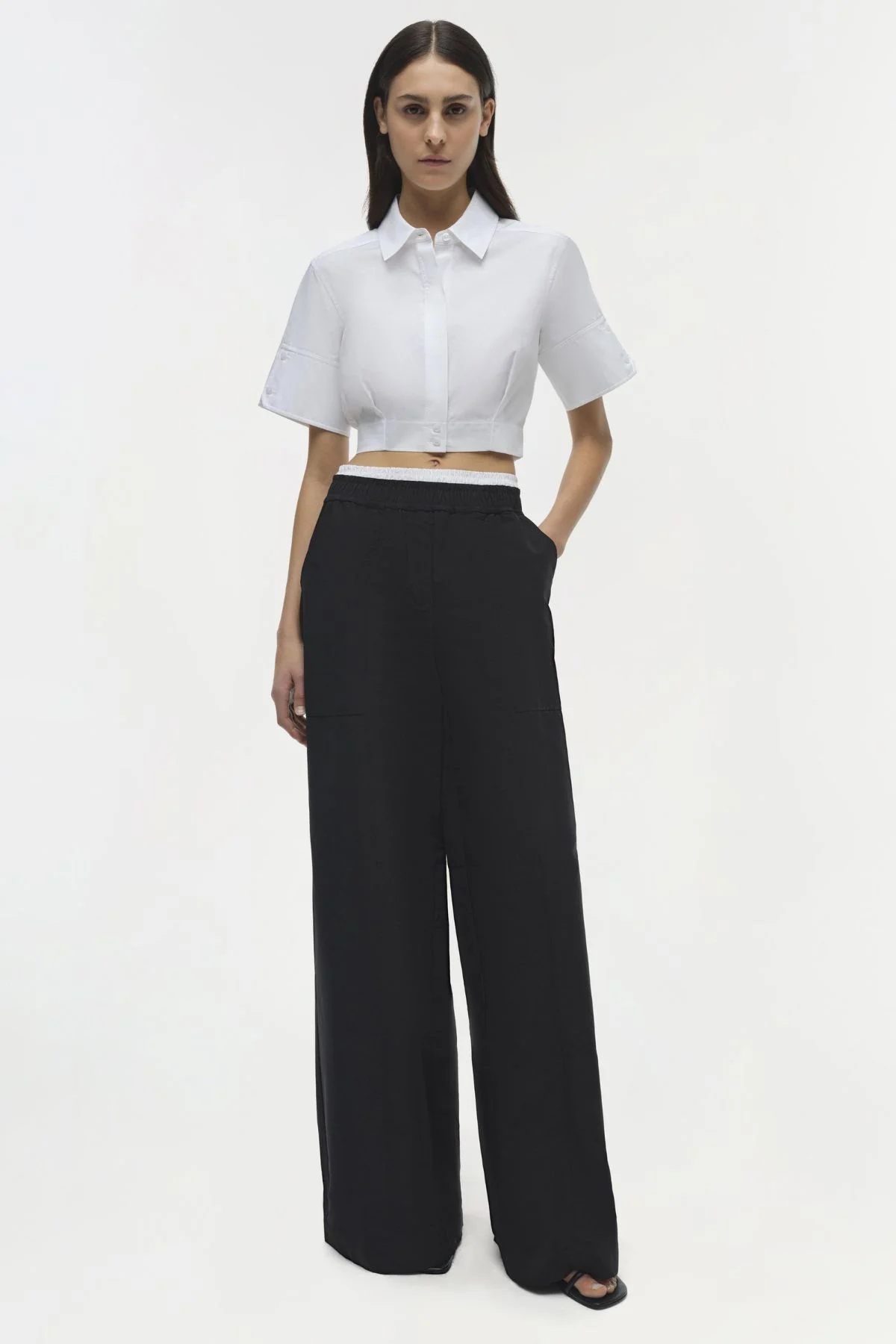 Simkhai Olly Double Waistband Pant - Black Multi - Image 3