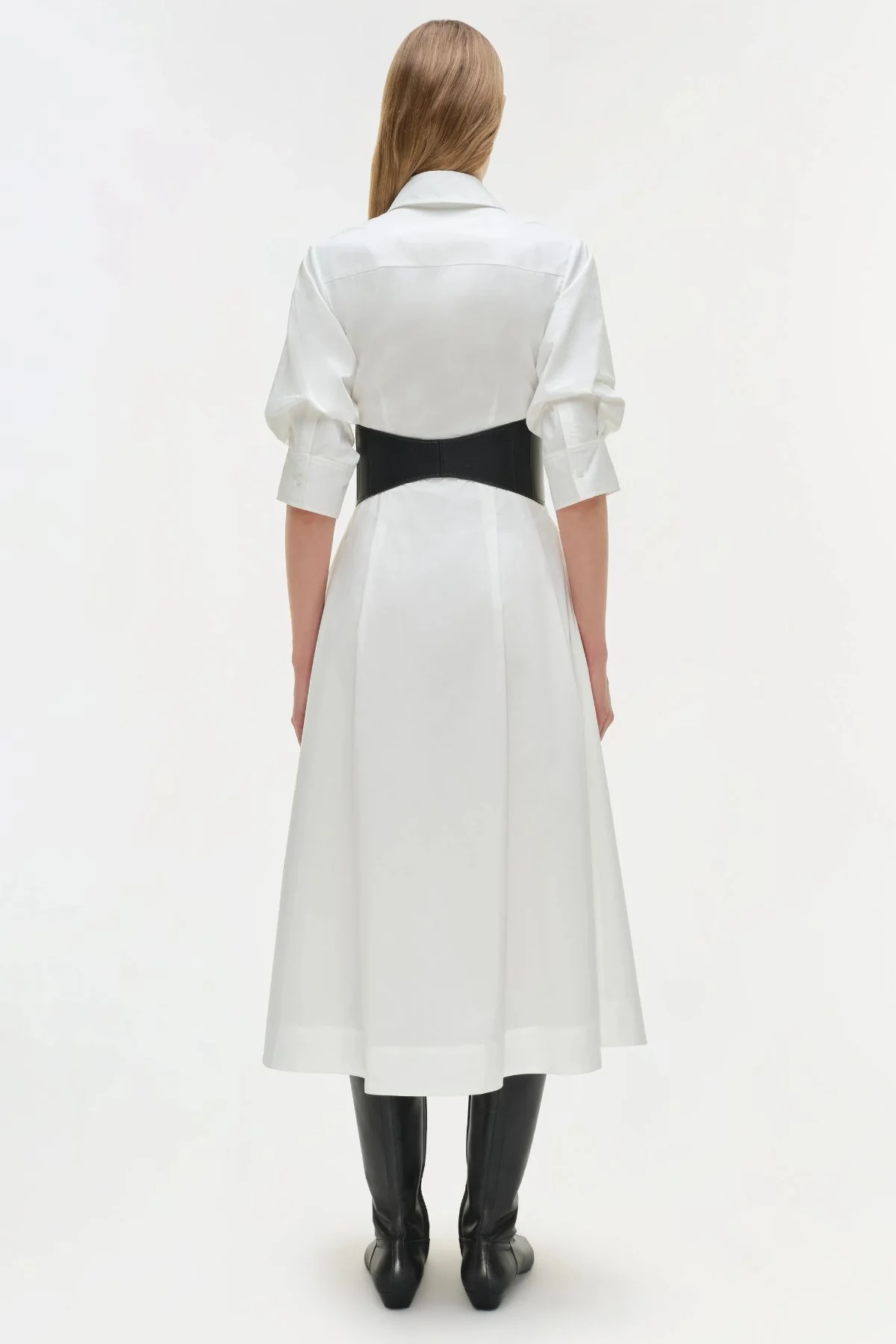 Simkhai Olsen Belted Dress - White - Image 4