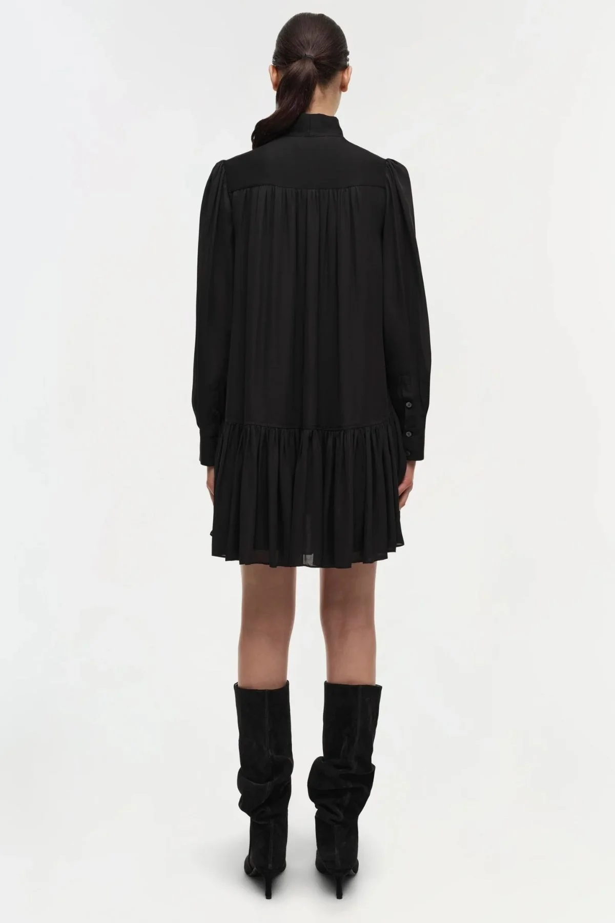 Simkhai Quince Long Sleeve Mini Dress - Black - Image 3