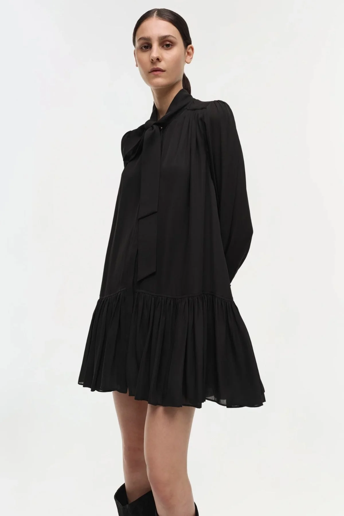 Simkhai Quince Long Sleeve Mini Dress - Black - Image 6