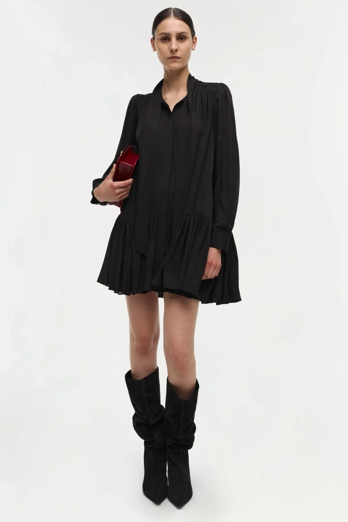 Simkhai Quince Long Sleeve Mini Dress - Black - Image 7