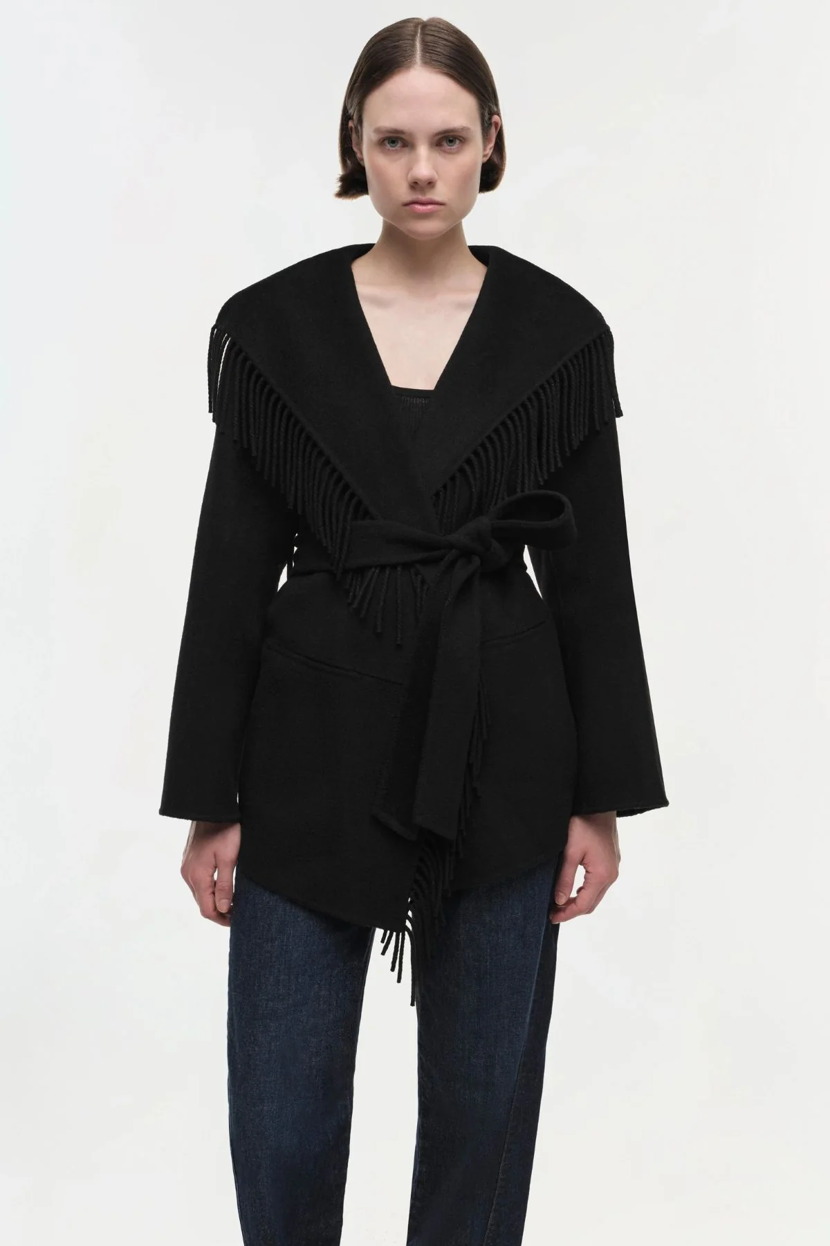 Simkhai Rowan Fringe Jacket - Black - Image 5