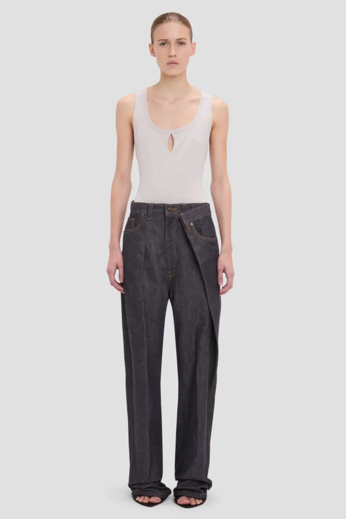 Victoria Beckham Split Tank Top - Magnesium - Image 2