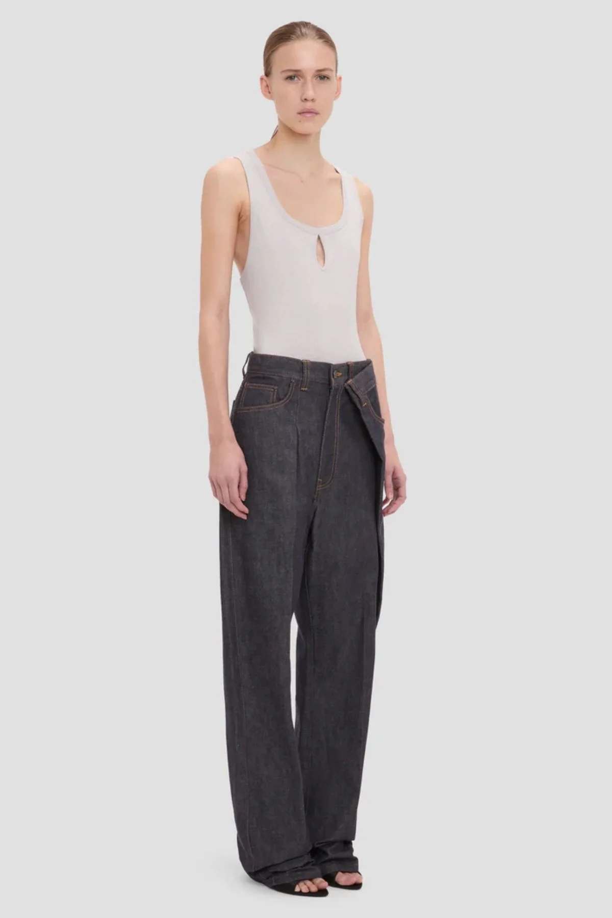 Victoria Beckham Split Tank Top - Magnesium - Image 5