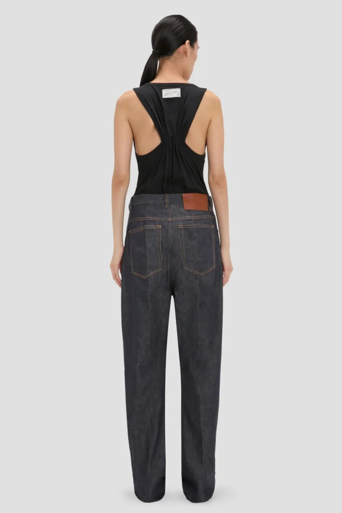 Victoria Beckham Split Tank Top - Black - Image 3