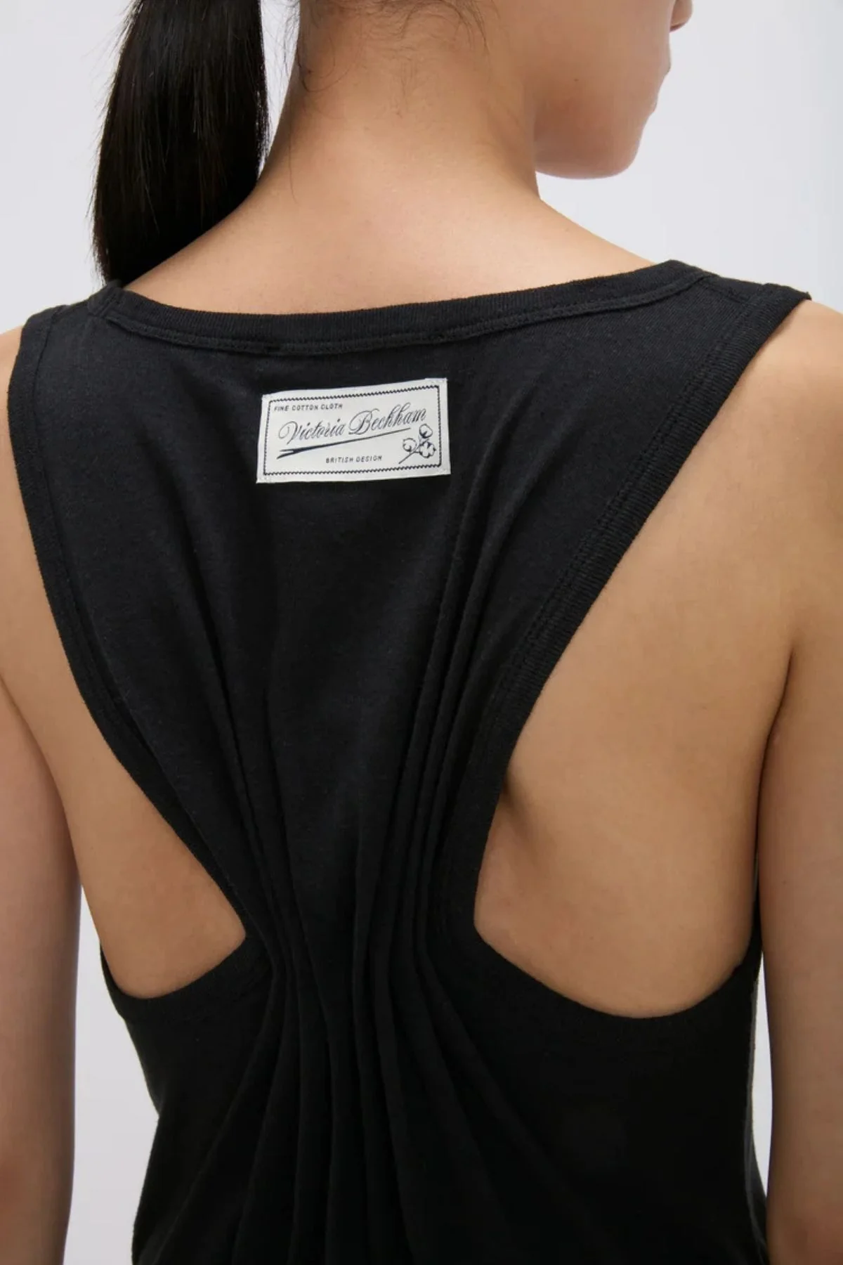 Victoria Beckham Split Tank Top - Black - Image 4