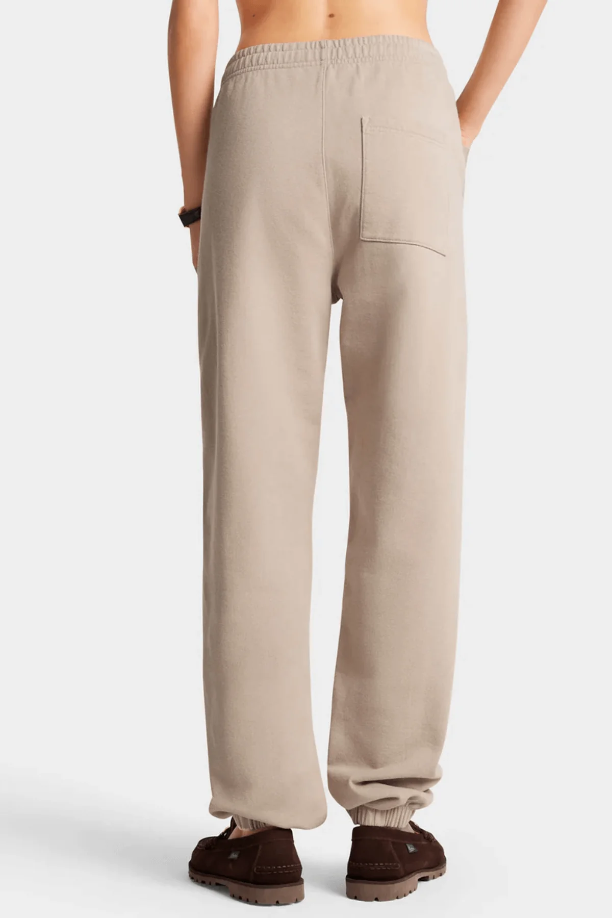 Sporty & Rich Athletic Club Sweatpant - Elephant/ White - Image 3