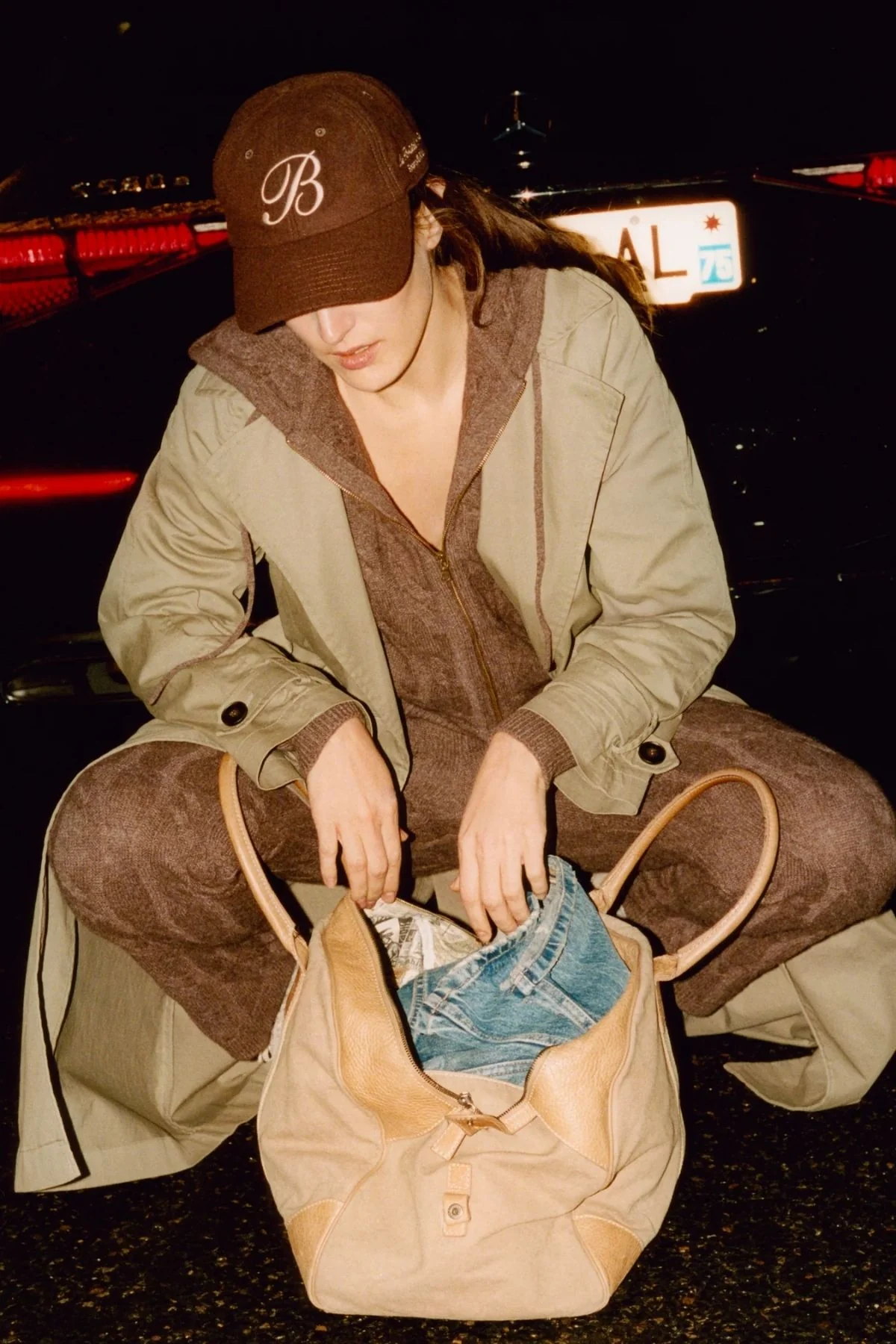 Sporty & Rich Faubourg Cashmere Pants - Chocolate/ Cream - Image 8