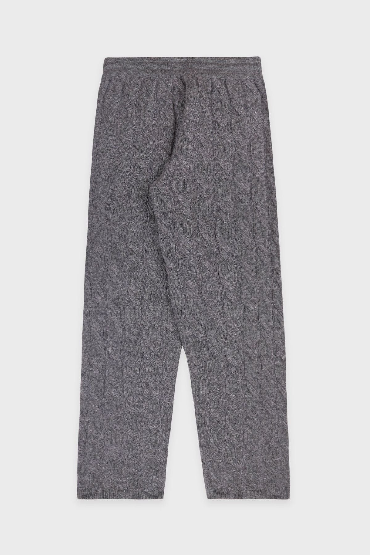 Sporty & Rich Faubourg Cashmere Pants - Dark Grey/ White - Image 6