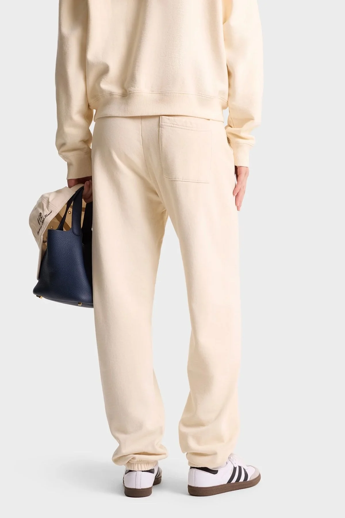 Sporty & Rich Faubourg Sweatpant - Cream/ Chocolate - Image 3