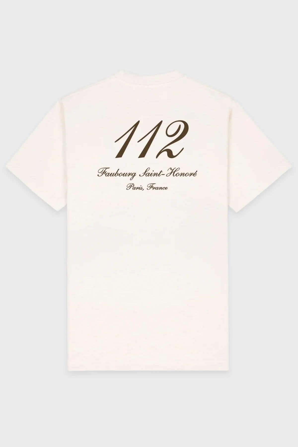 Sporty & Rich Faubourg T-Shirt - Cream/ Chocolate - Image 7