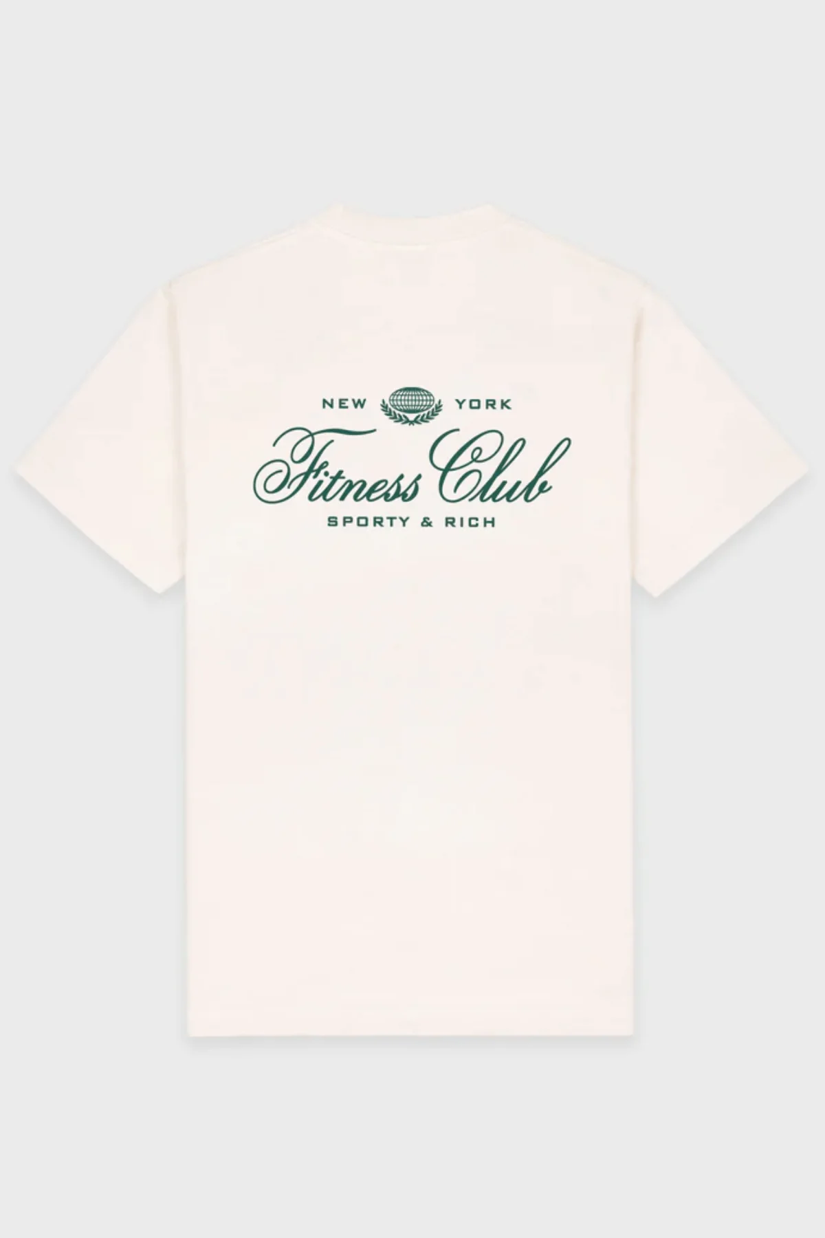 Sporty & Rich Fitness World T-Shirt - Cream/ Alpine - Image 5