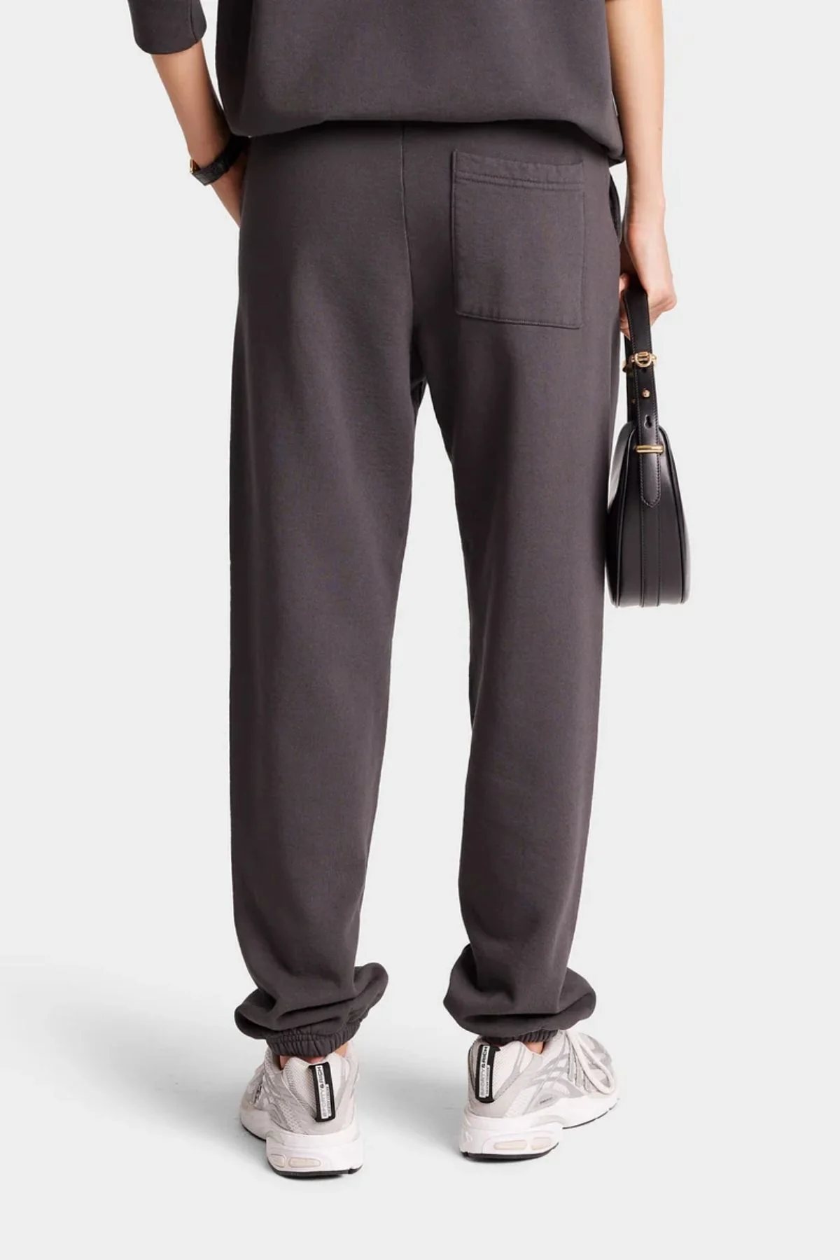Sporty & Rich S.R. Sport Sweatpant - Faded Black/ Cream - Image 4