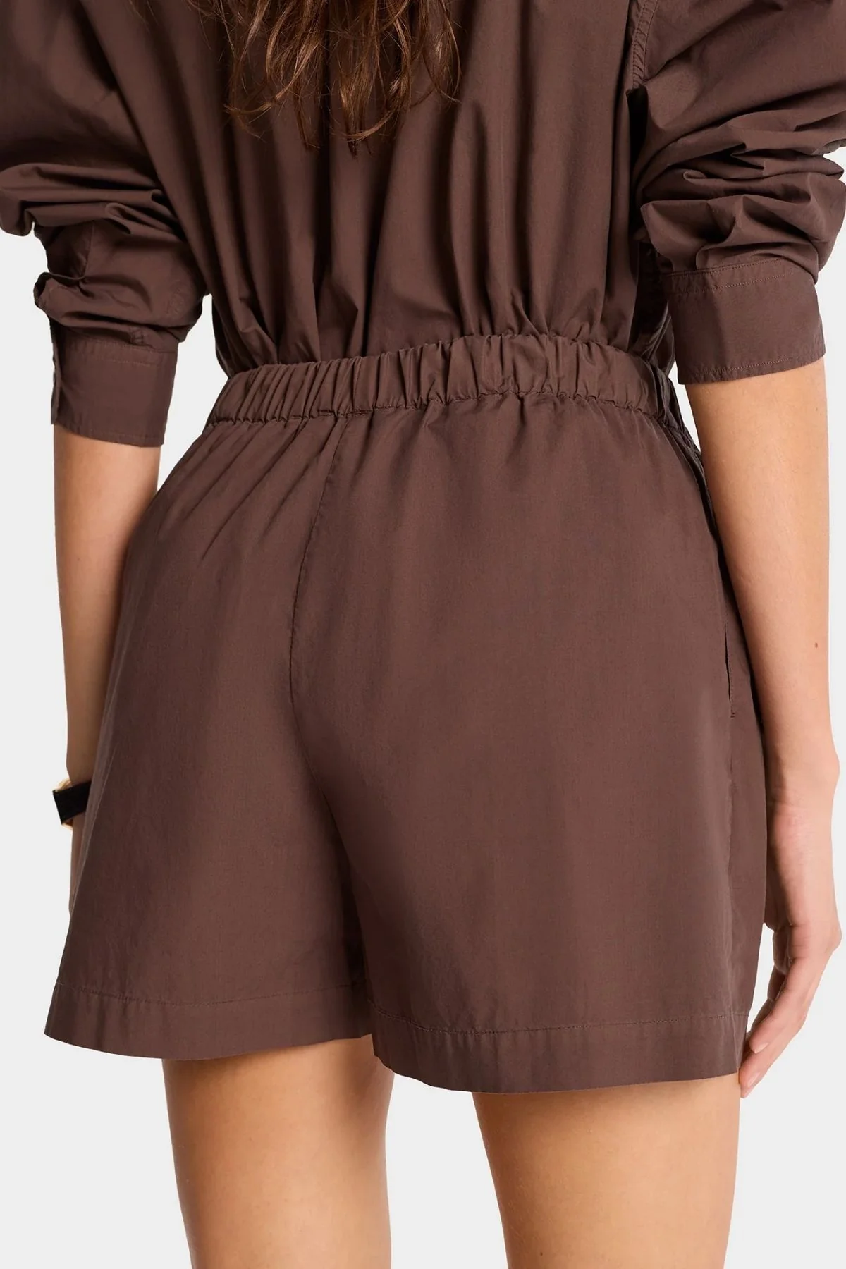 Sporty & Rich SRC Boxer Short - Chocolate/ White - Image 3